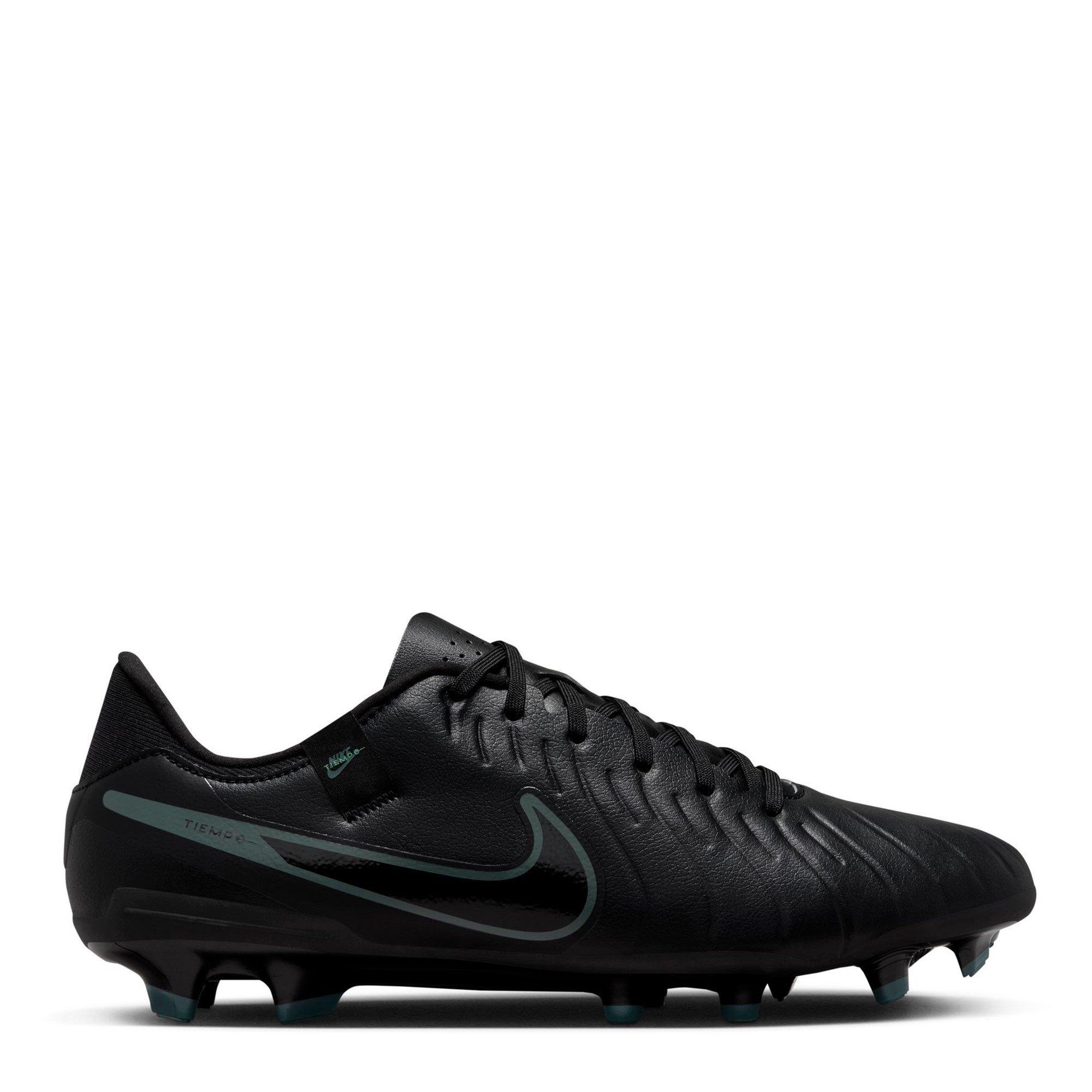 Nike Men's Tiempo Legend 10 Academy Adults Firm Ground Football Boots - Black/Green - 6 (39)