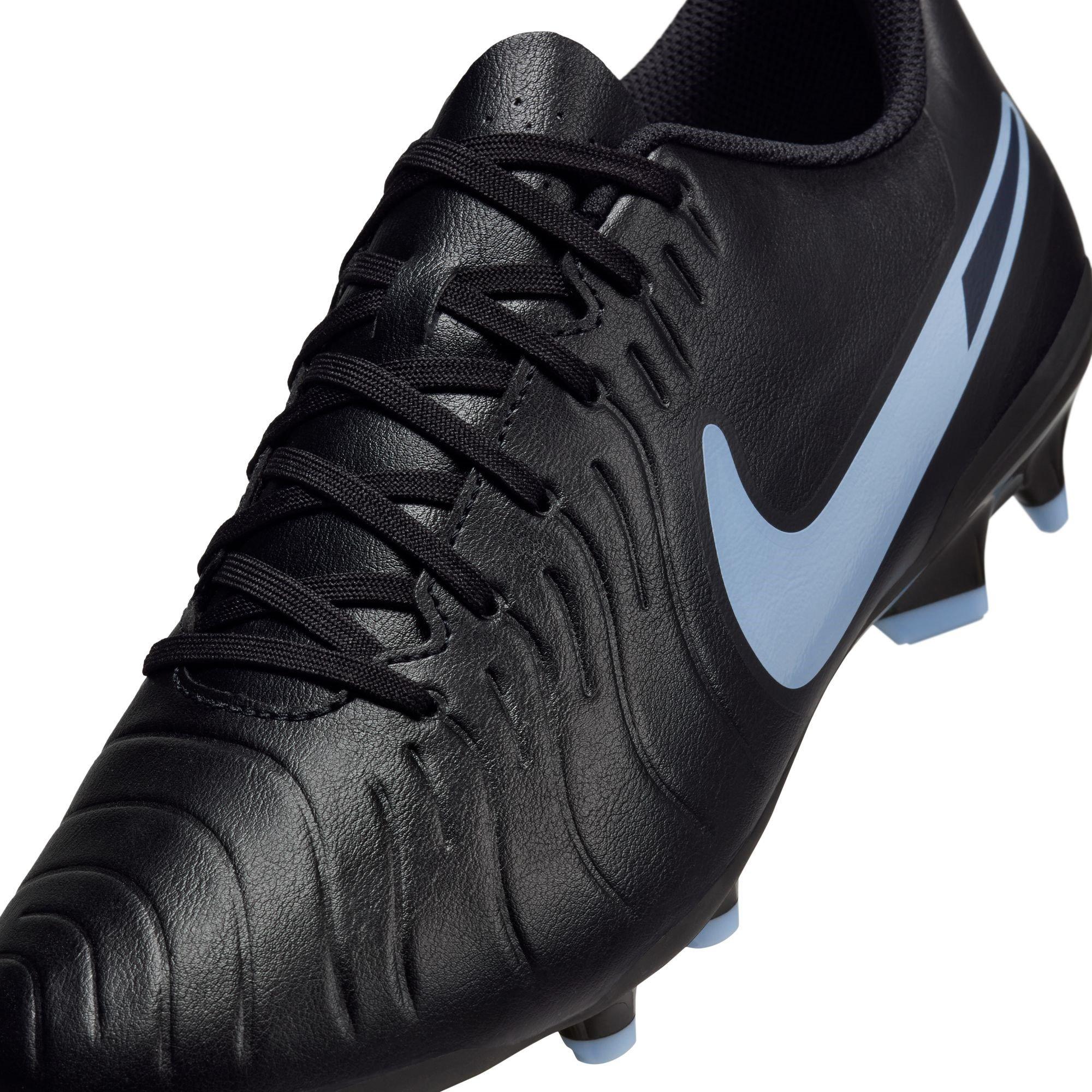 Sort/Blå - Nike - Tiempo Legend 10 Club Adults Firm Ground Football Boots - 7