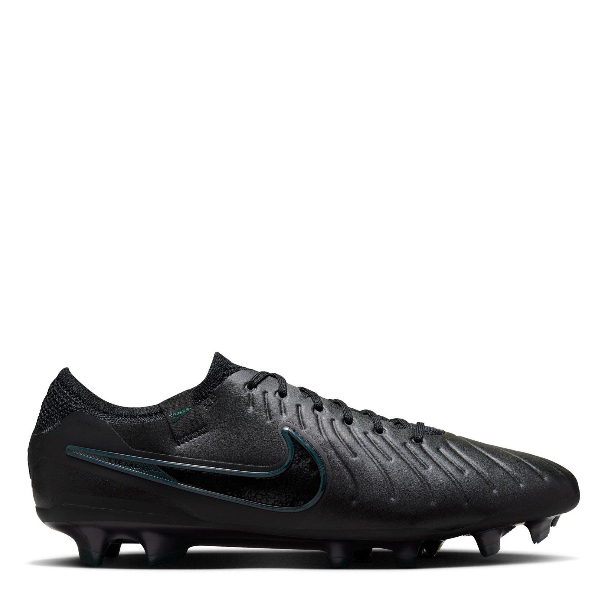 Black/Green - Nike - Tiempo Legend 10 Elite Adults Firm Ground Football Boots - 1