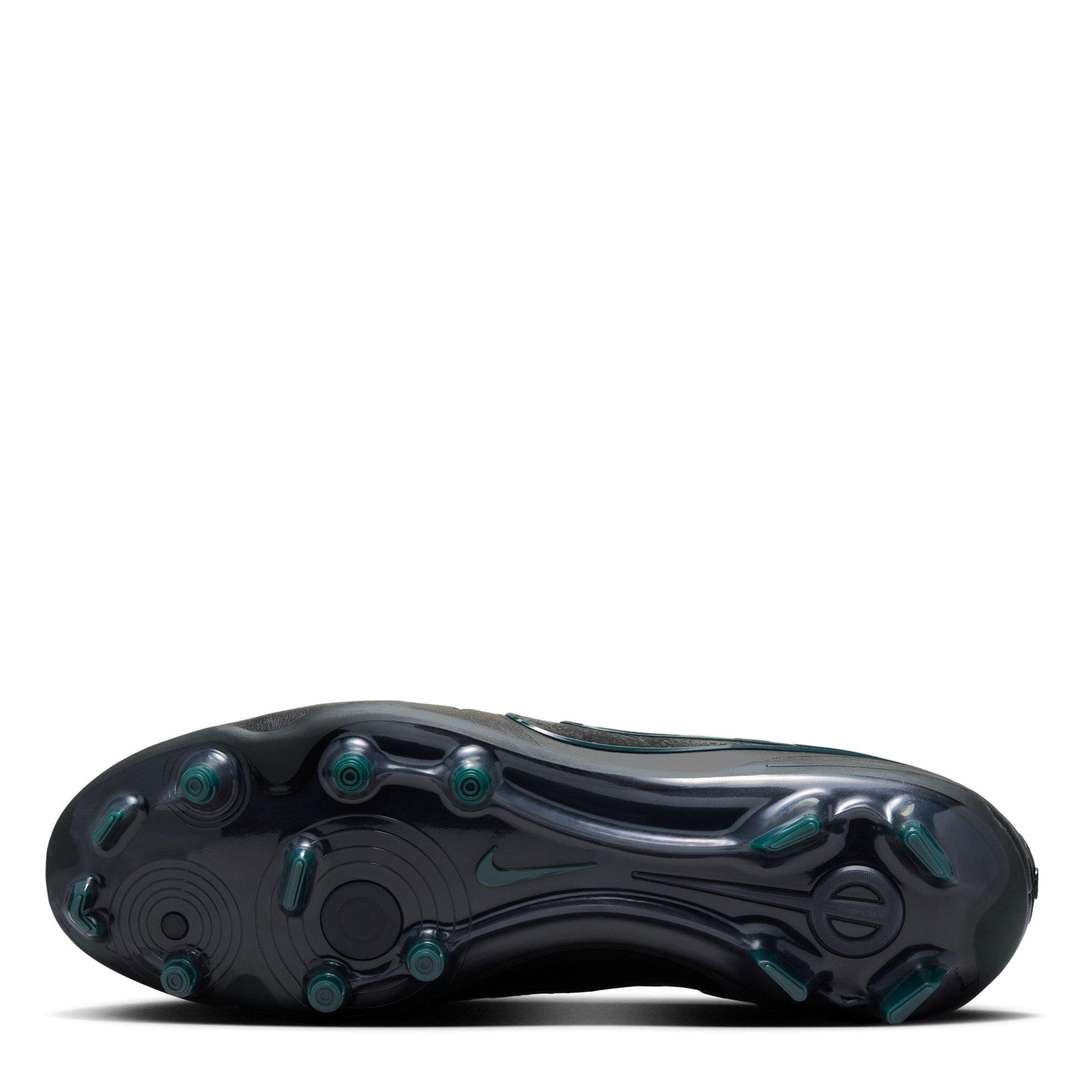 Black/Green - Nike - Tiempo Legend 10 Elite Adults Firm Ground Football Boots - 3