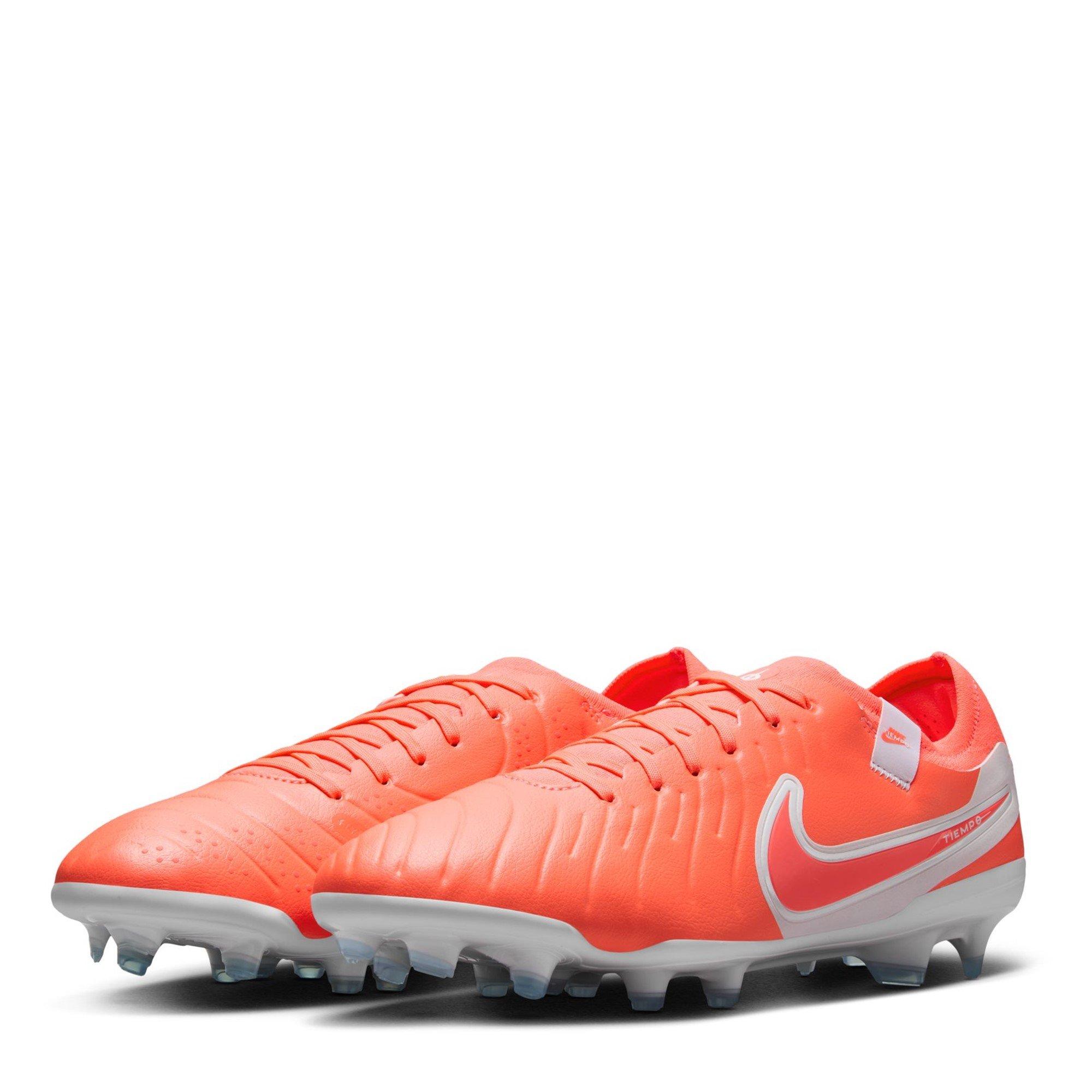 Rood/Wit - Nike - Tiempo Legend 10 Pro Adults Firm Ground Football Boots - 4