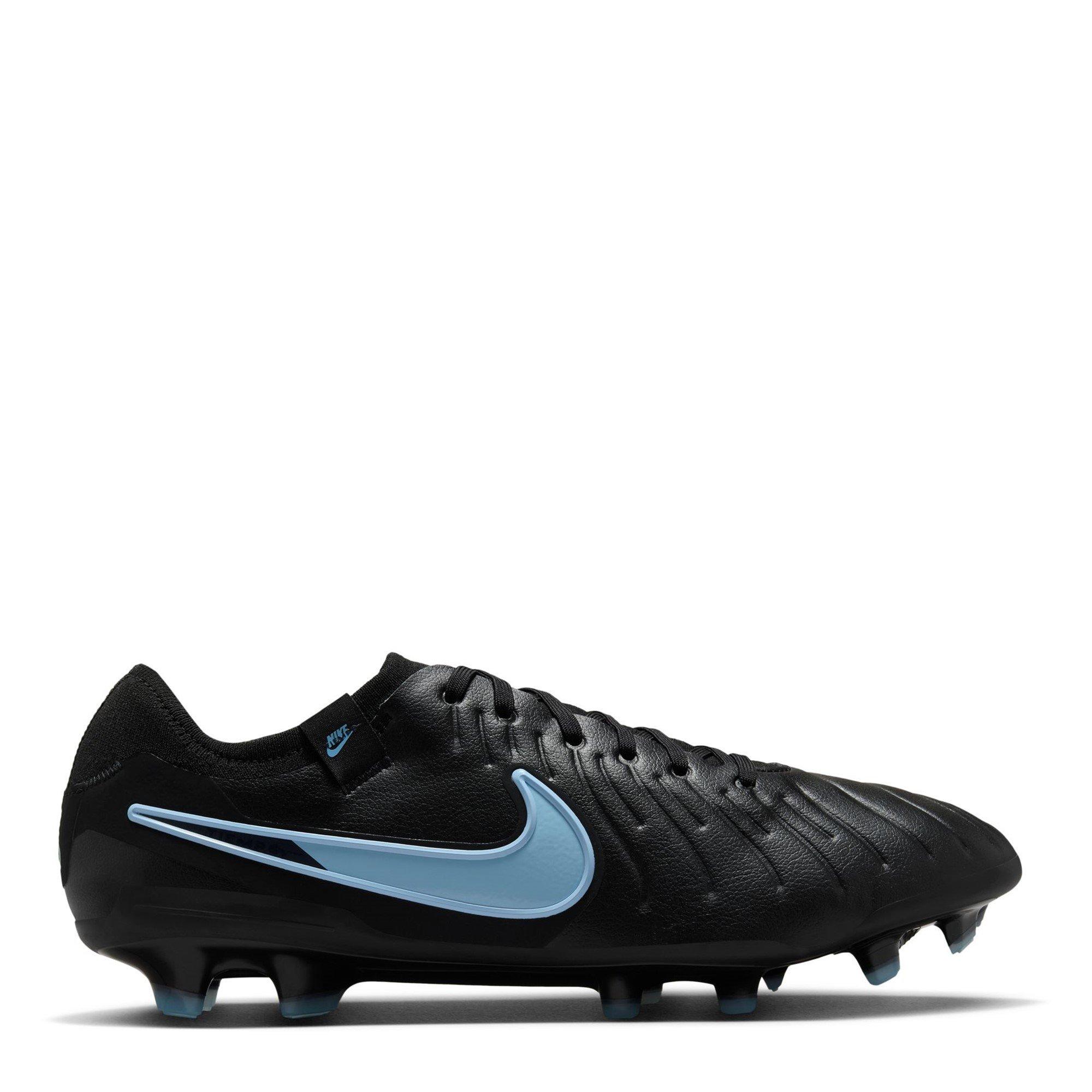 Nike Men's Tiempo Legend 10 Pro Adults Firm Ground Football Boots - Black/Black - 6.5 (40.5)