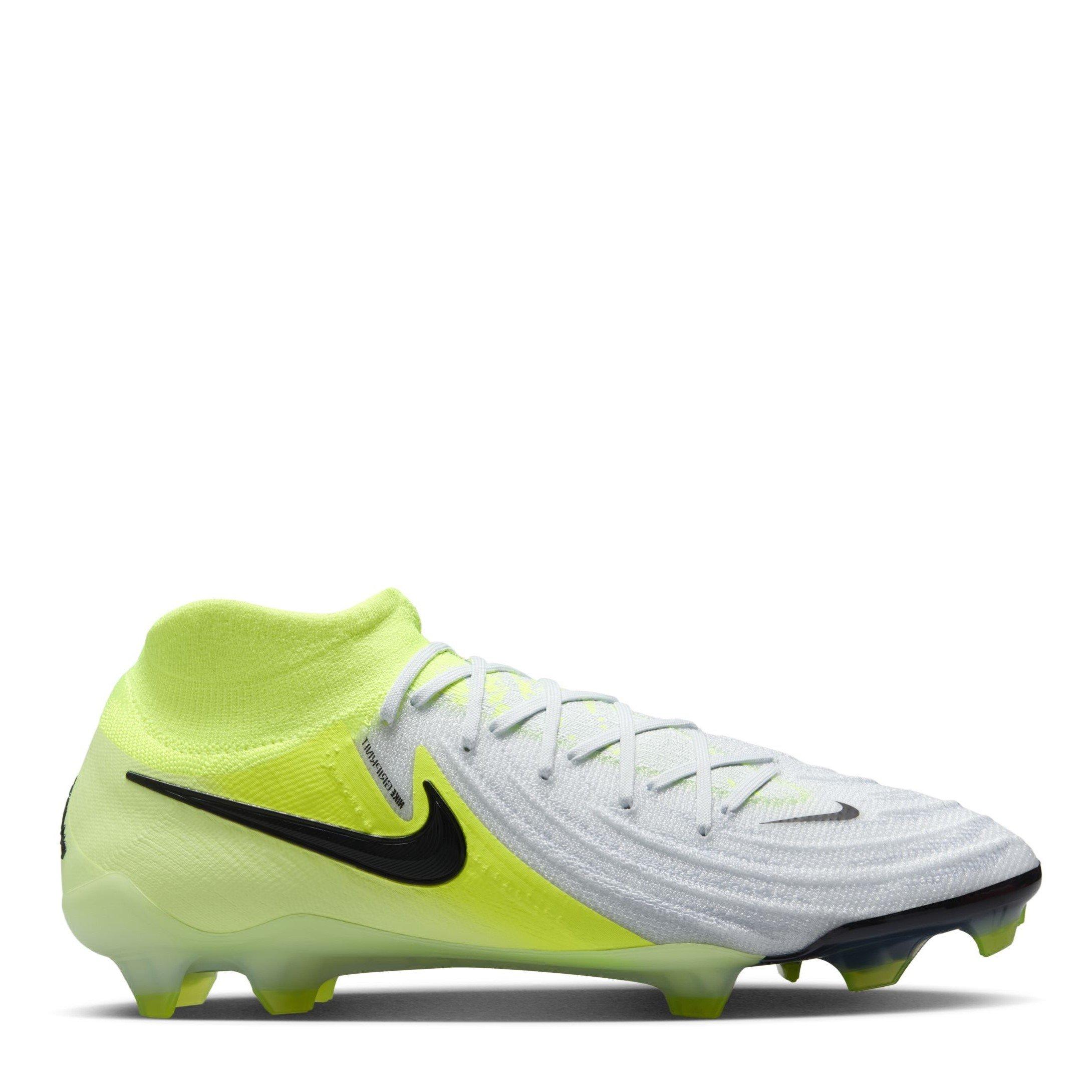 Nike Men's Phantom Luna Ii Elite Adults Firm Ground Football Boots - Silver/Volt - 6 (39)