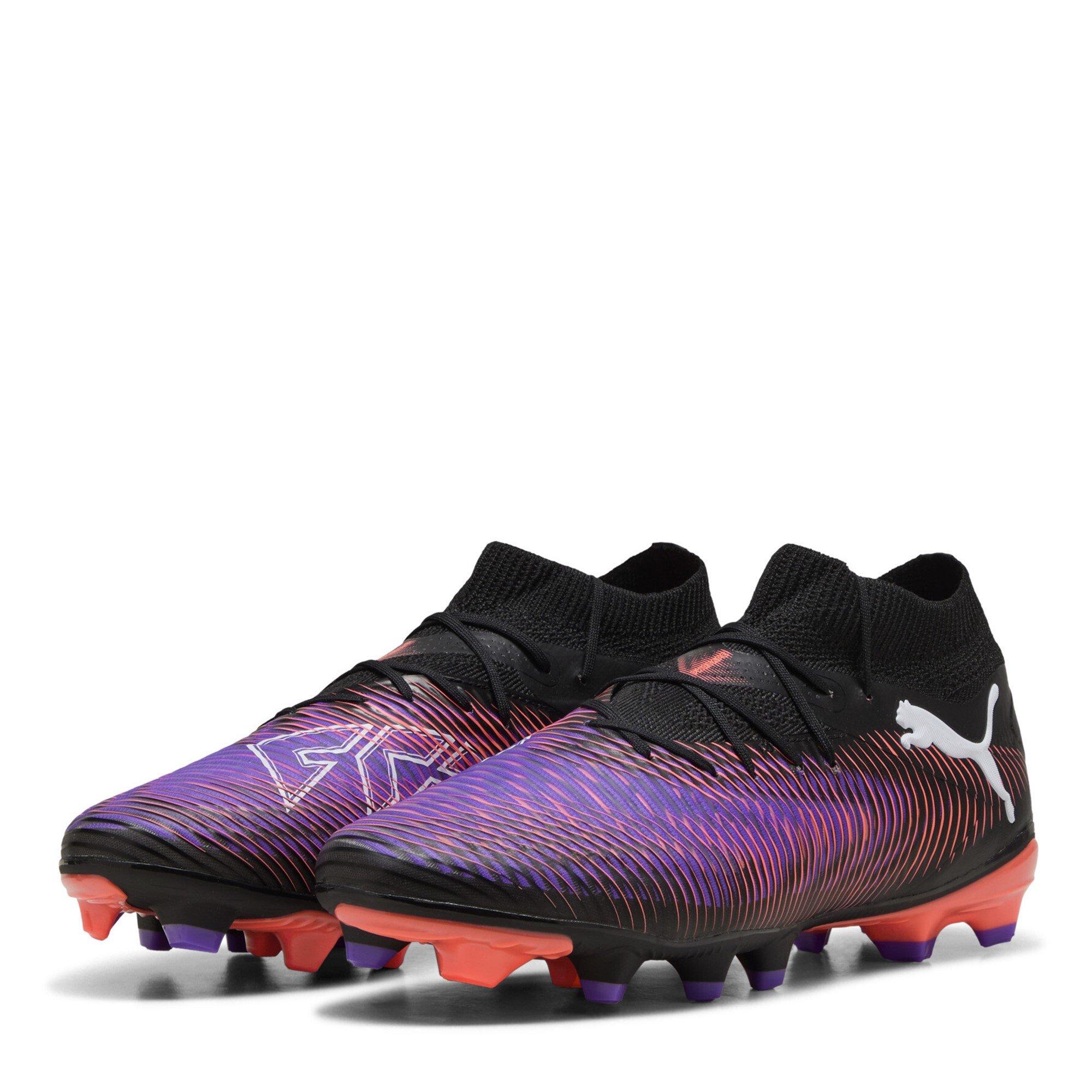 Puma Men's Future 8 Pro Artificial Ground Football Boots - Black/Purple - 8.5 (42.5)
