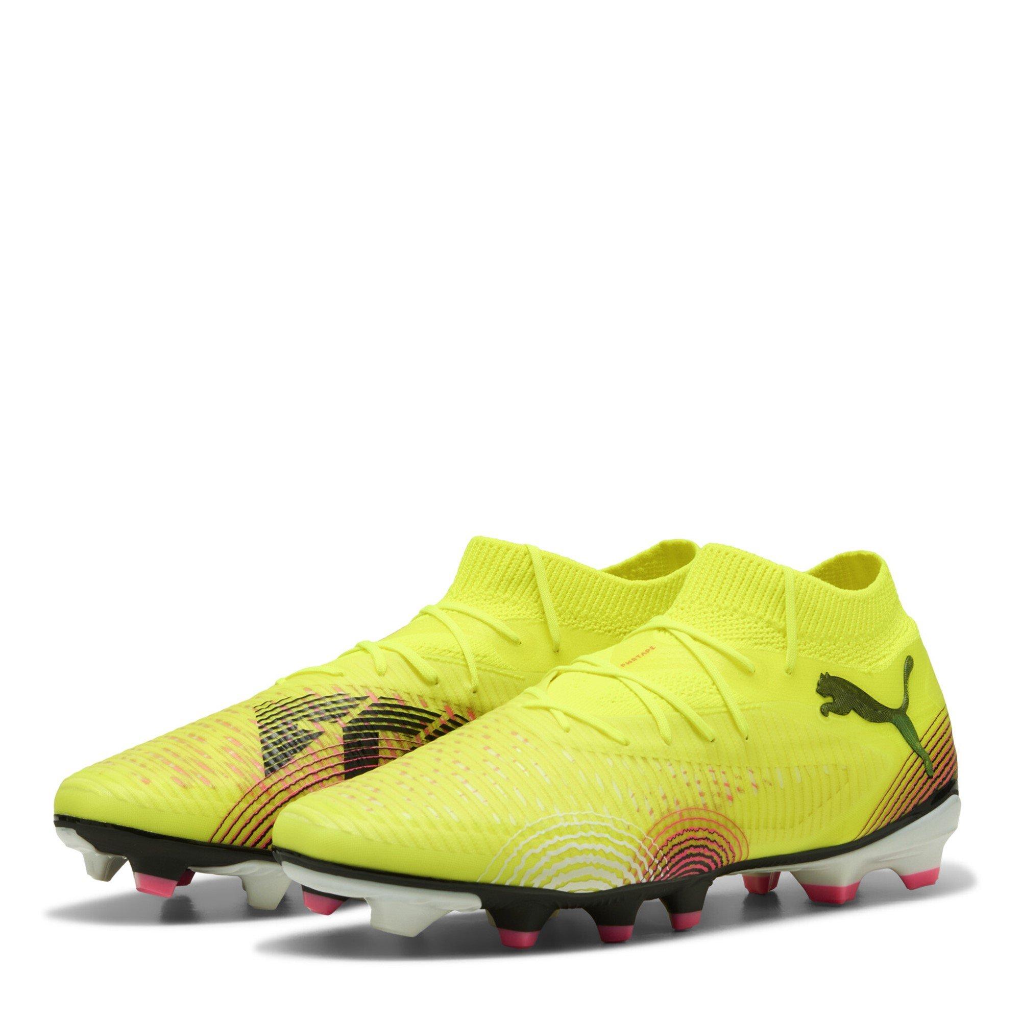 Puma Men's Future 8 Pro Artificial Ground Football Boots - Yellow/Black - 7 (40.5)