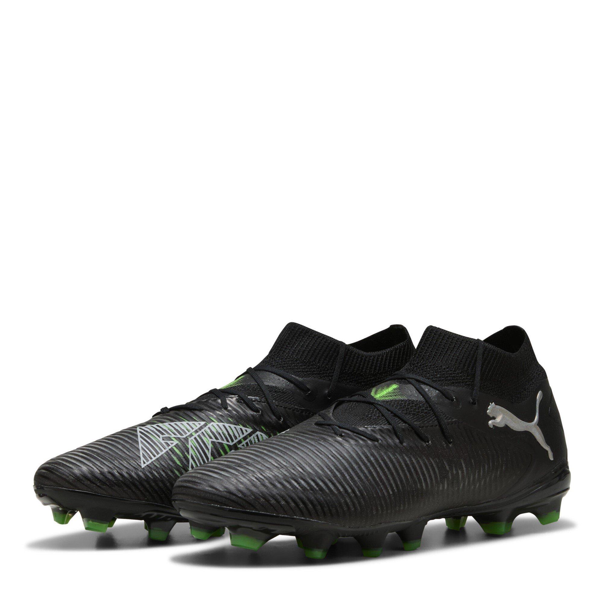 Puma Men's Future 8 Pro Artificial Ground Football Boots - Black/Green - 7 (40.5)