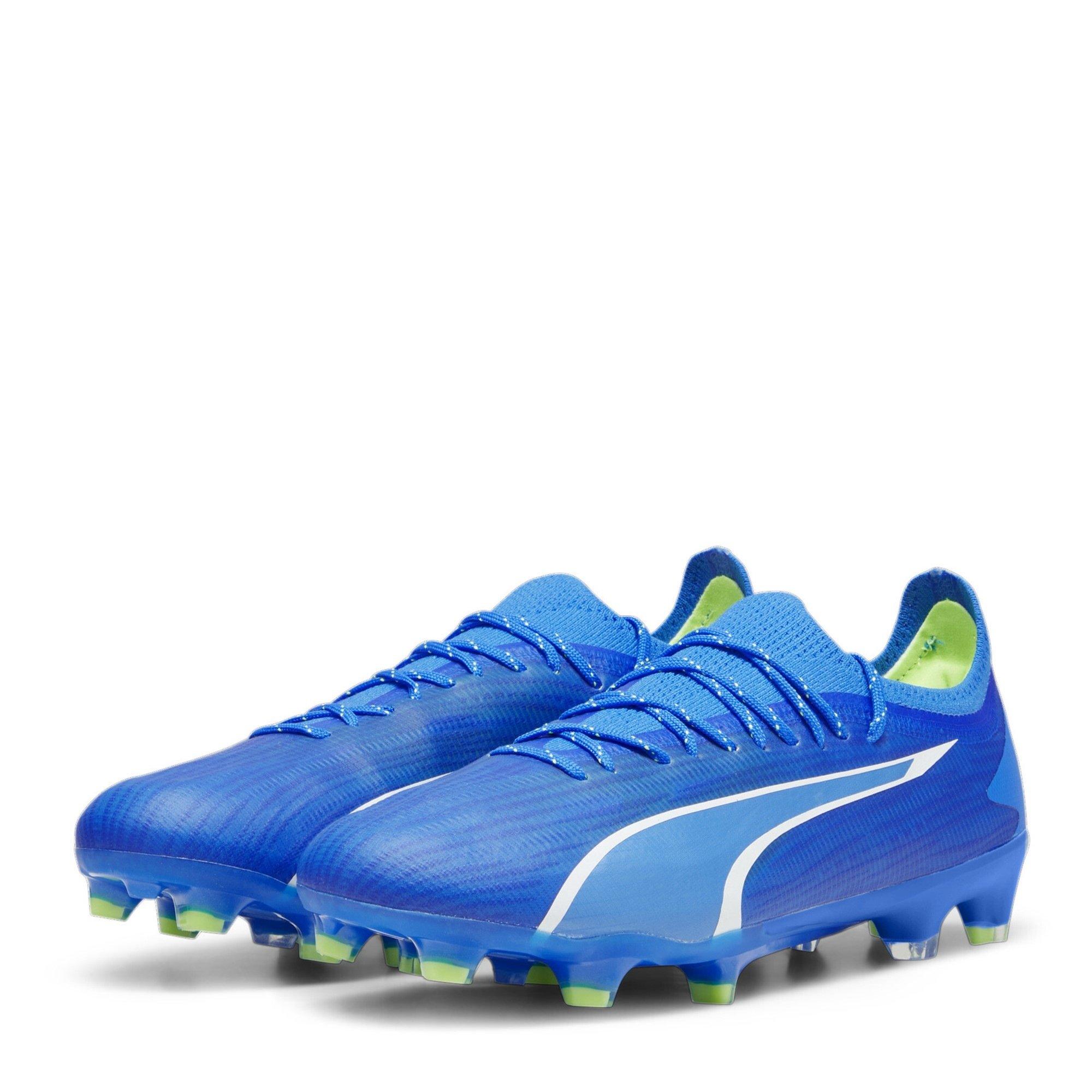 Puma Men's Ultra Ultimate Fg/Ag - Blue/Wht/Grn - 6.5 (40)