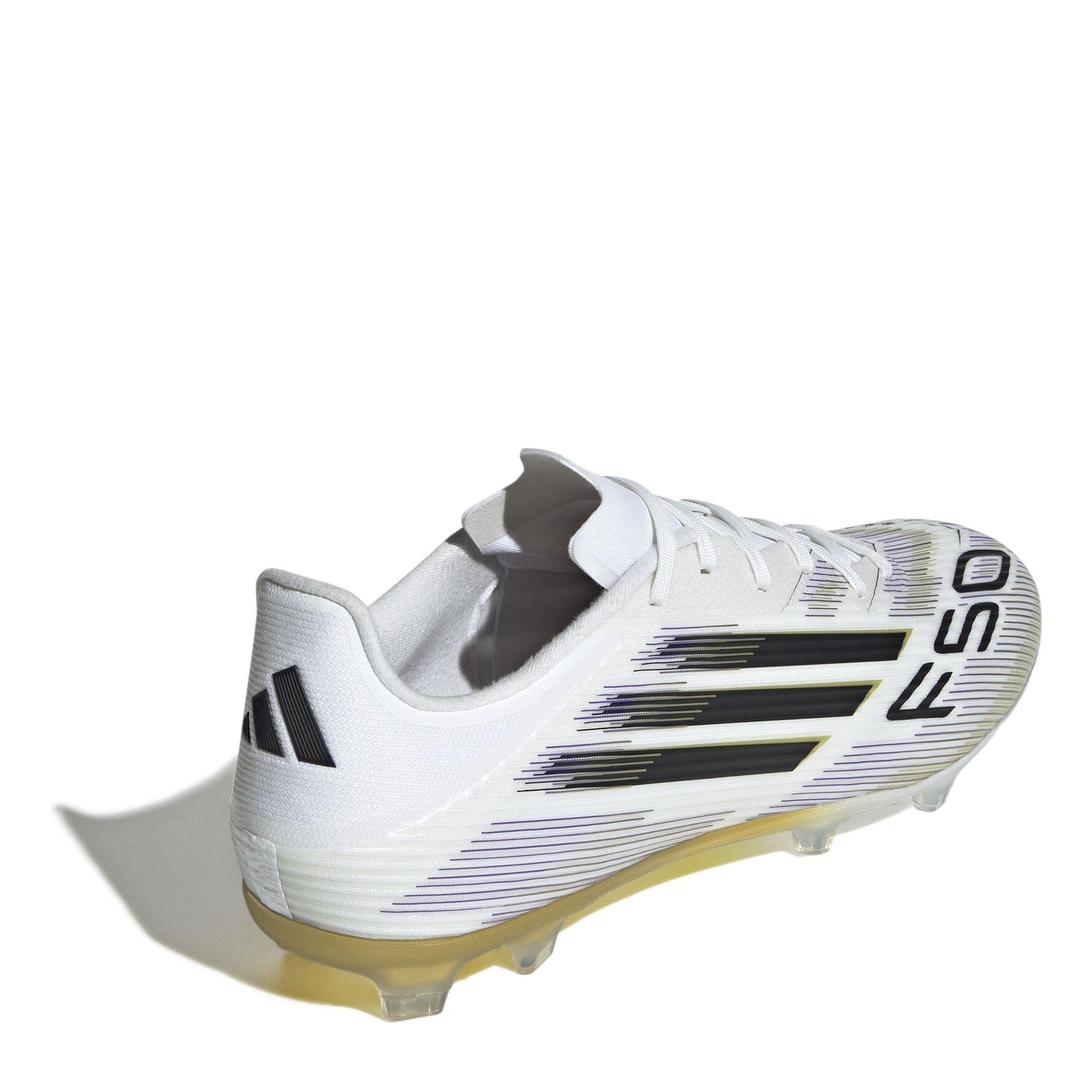 White/Blk/Gold - adidas - F50 League Firm Ground Football Boots - 4