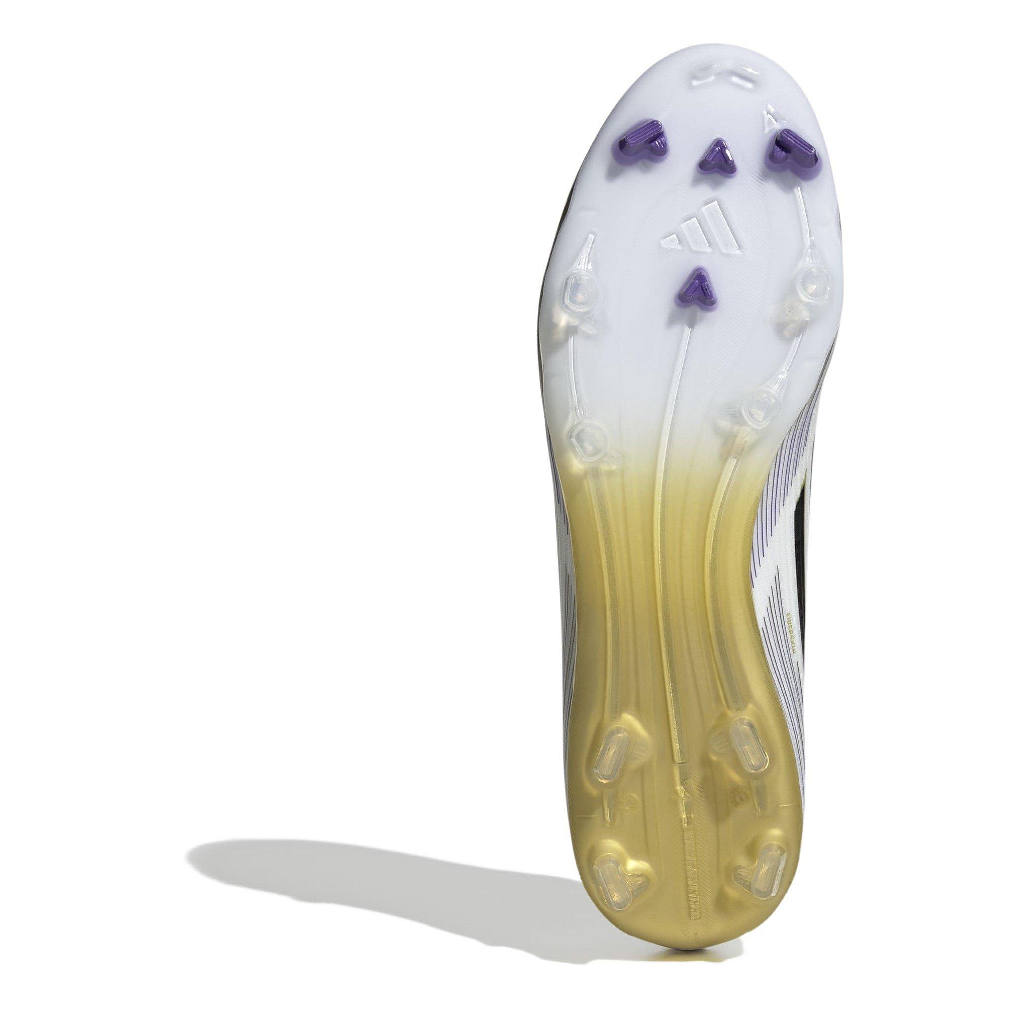 White/Blk/Gold - adidas - F50 League Firm Ground Football Boots - 6