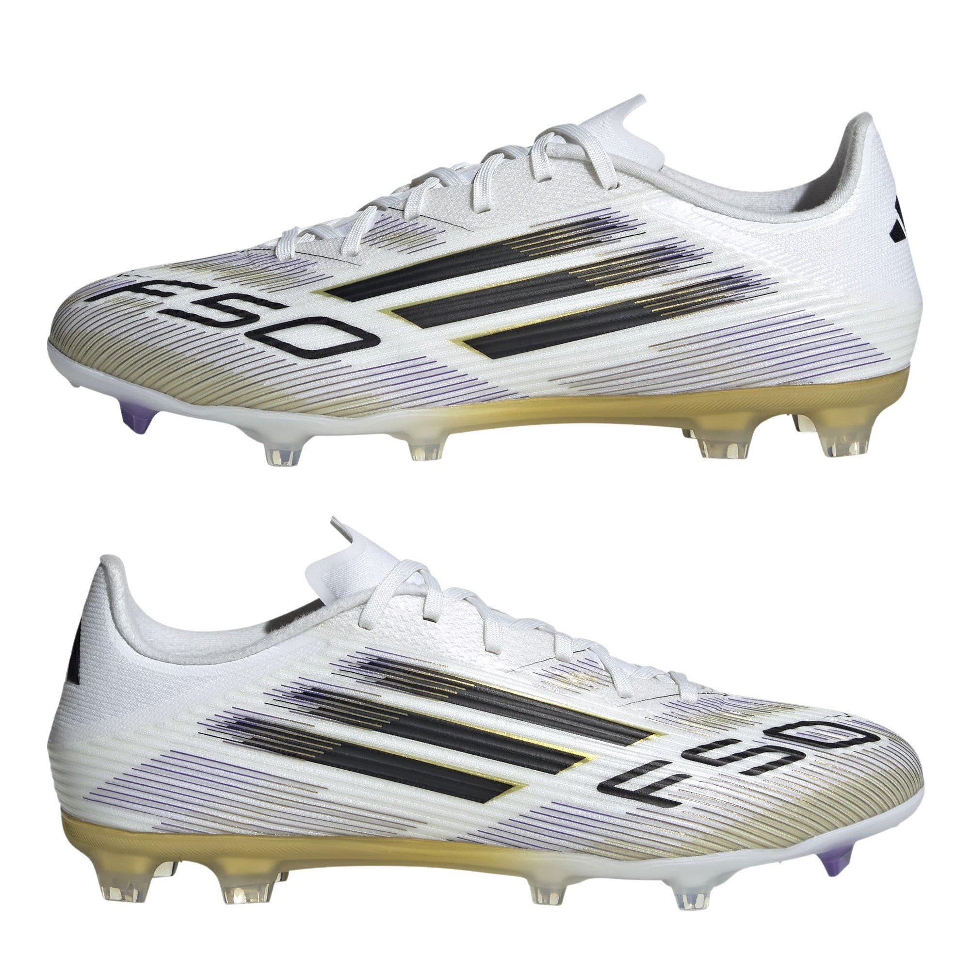 White/Blk/Gold - adidas - F50 League Firm Ground Football Boots - 9