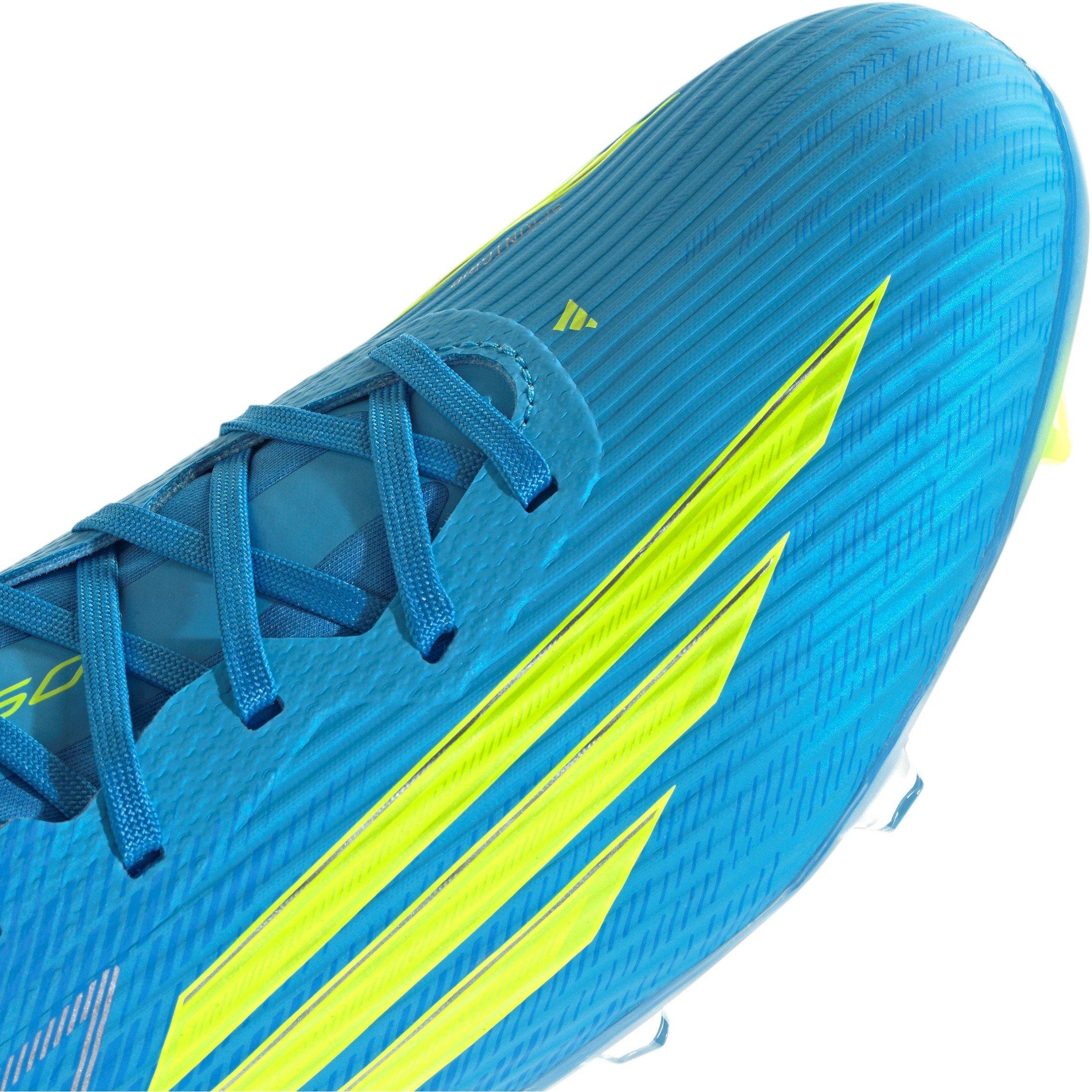 Blue/Yell/Aqua - adidas - F50 League Firm Ground Football Boots - 8