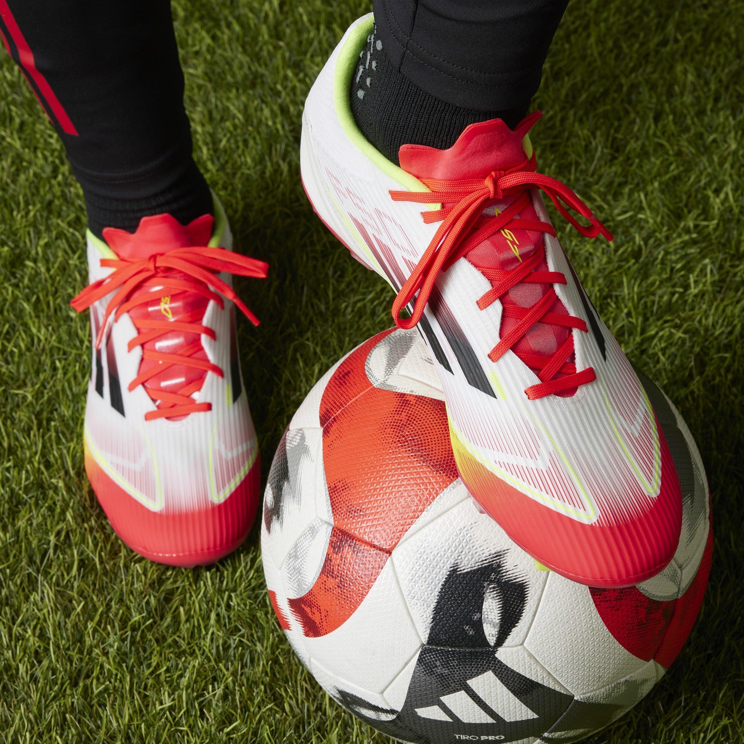 Ft.Wht/S.Yellow - adidas - F50 League Firm Ground Football Boots - 14