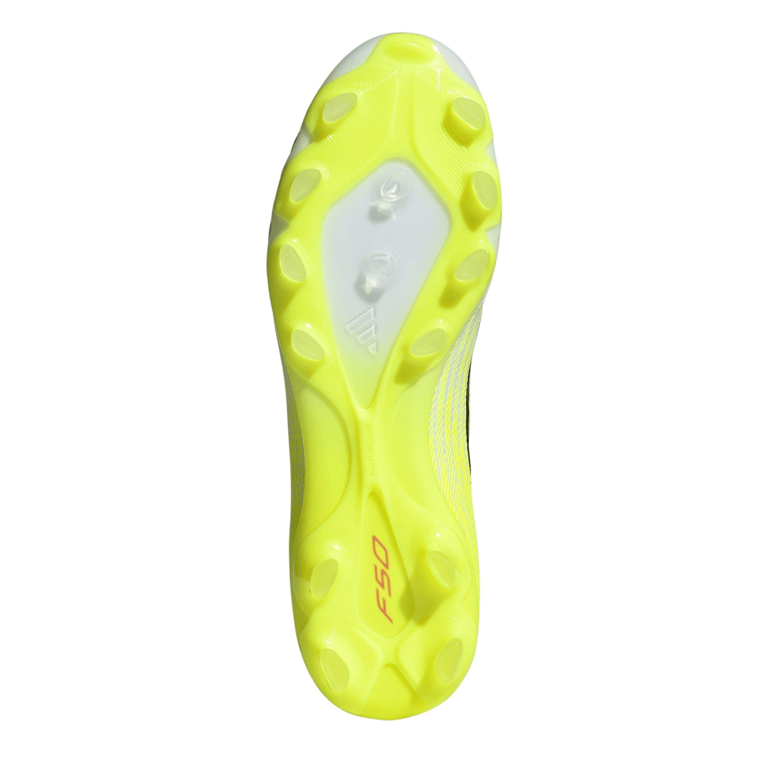 Yellow/Blck/Red - adidas - F50 Pro Adults Multi-Ground Football Boots - 6