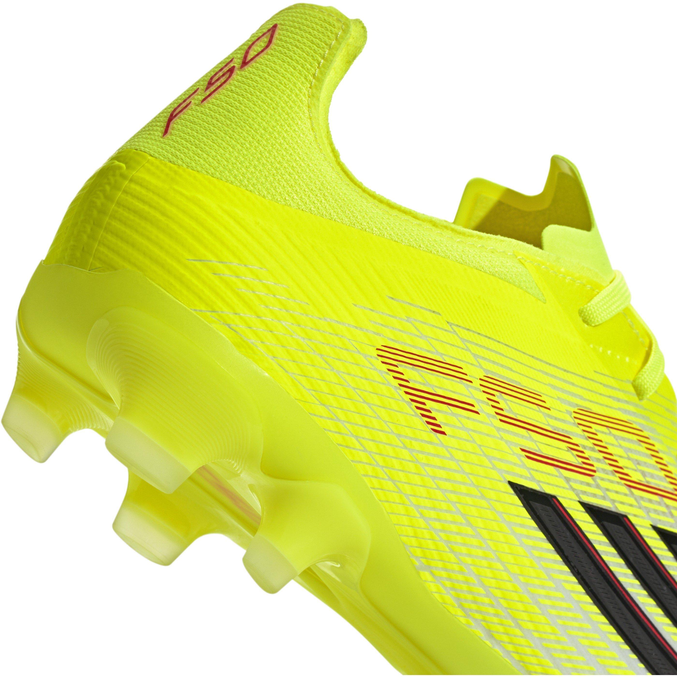 Yellow/Blck/Red - adidas - F50 Pro Adults Multi-Ground Football Boots - 8