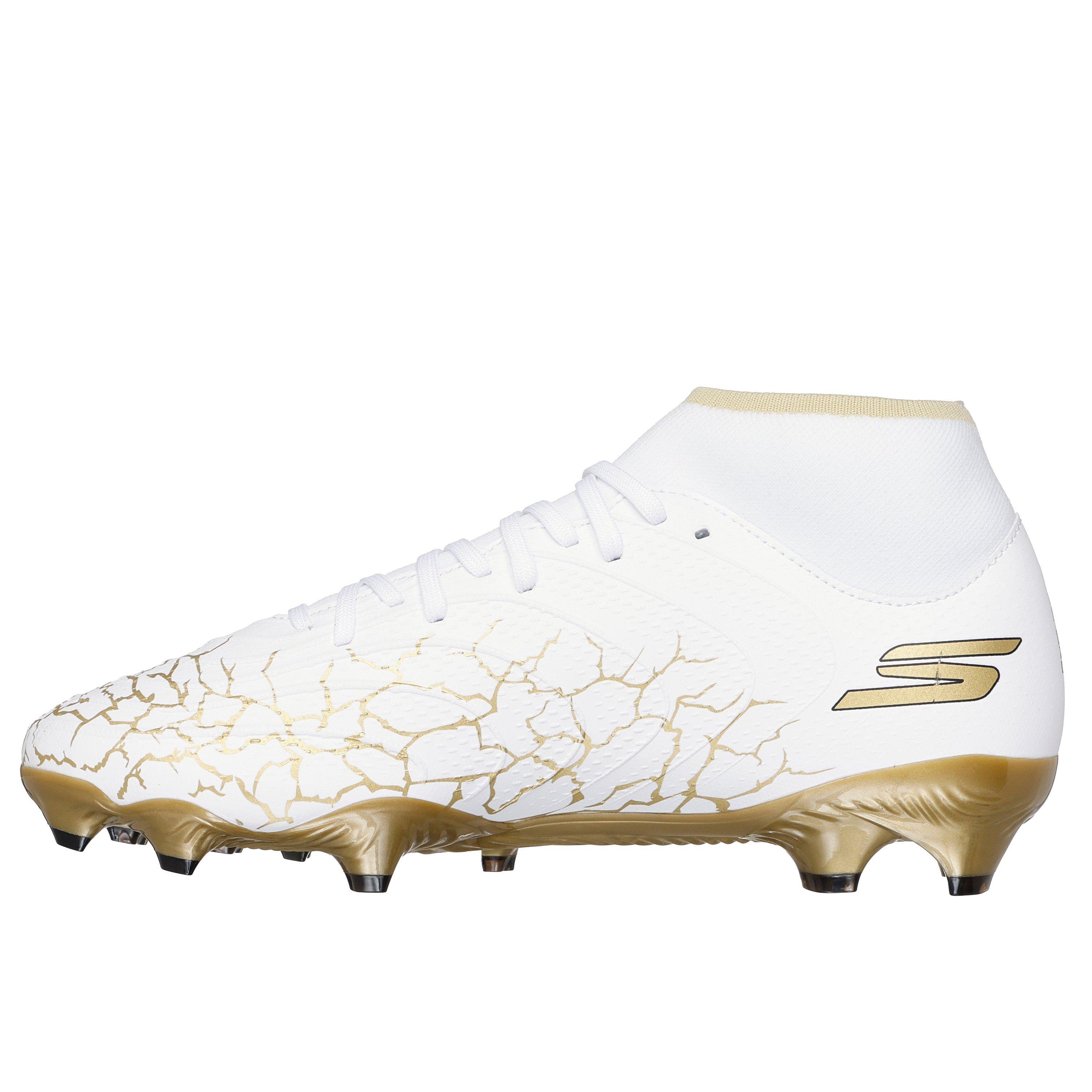 Wht/Blk/Gld - Skechers - SKX_1.5 High Academy Firm Ground Football Boots - 2