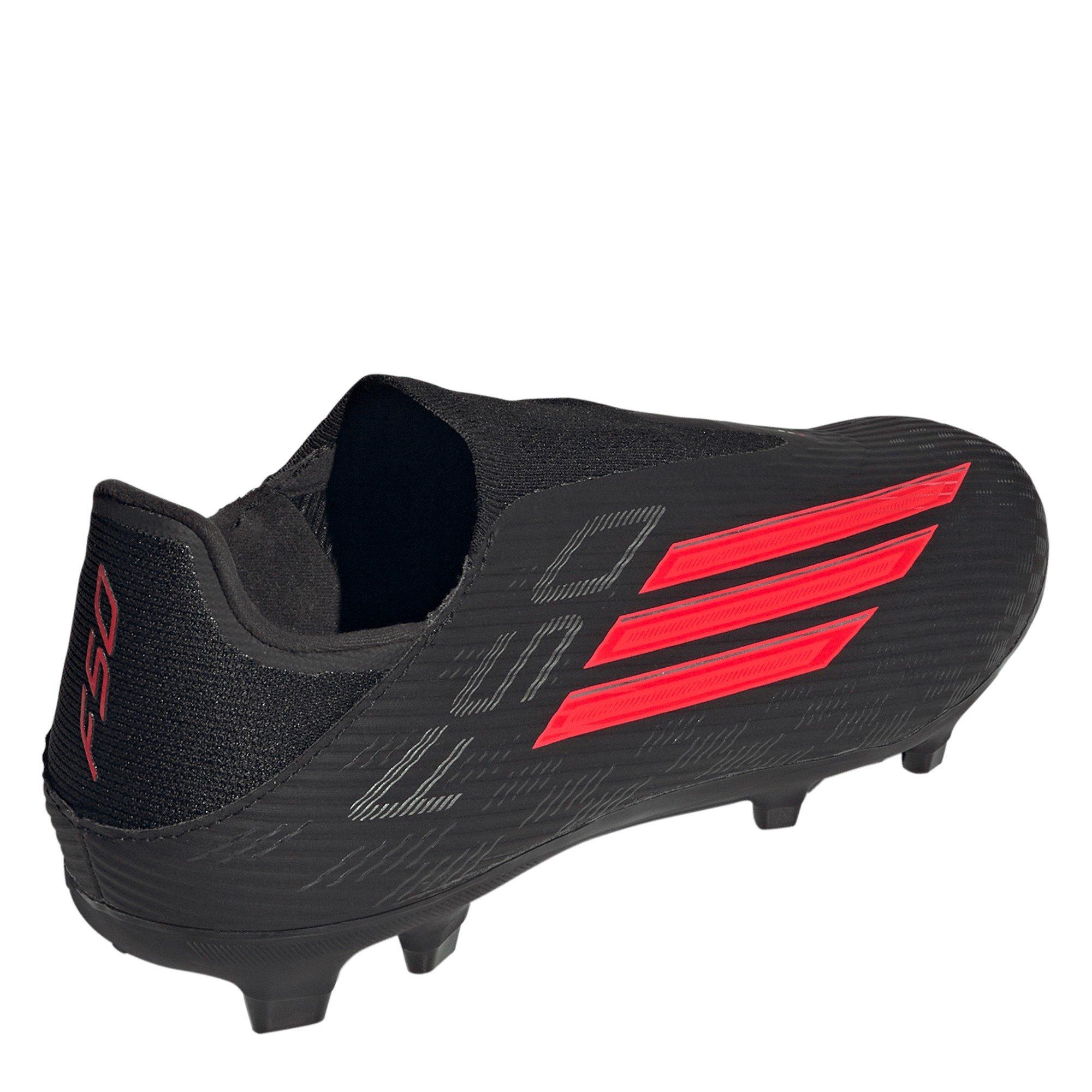 Sort/Rød/Sort - adidas - Mens adidas F50 League Laceless Firm Ground Football Boots - 4