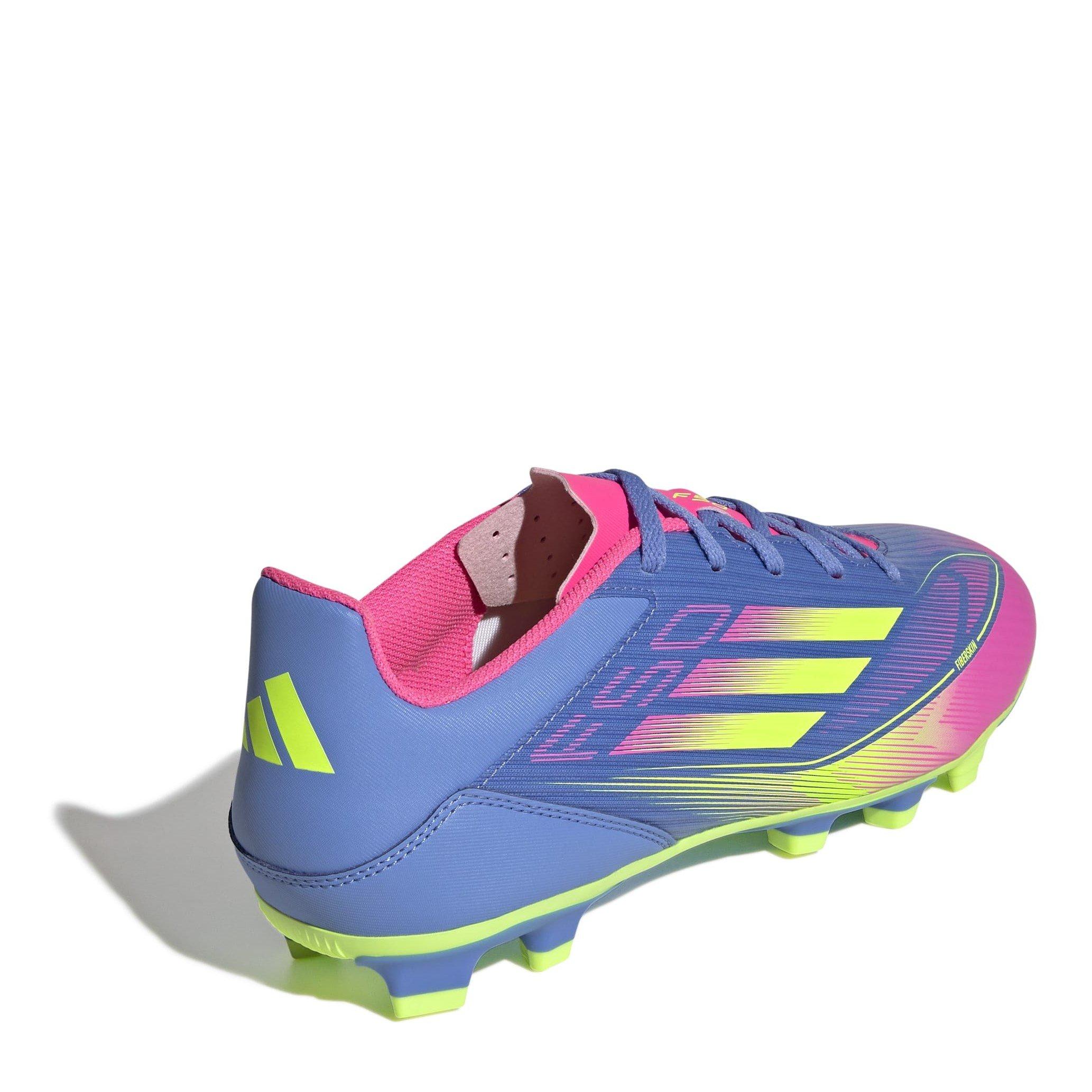 Blue/Lemon/Pink - adidas - F50 Club Firm Ground Football Boots - 4