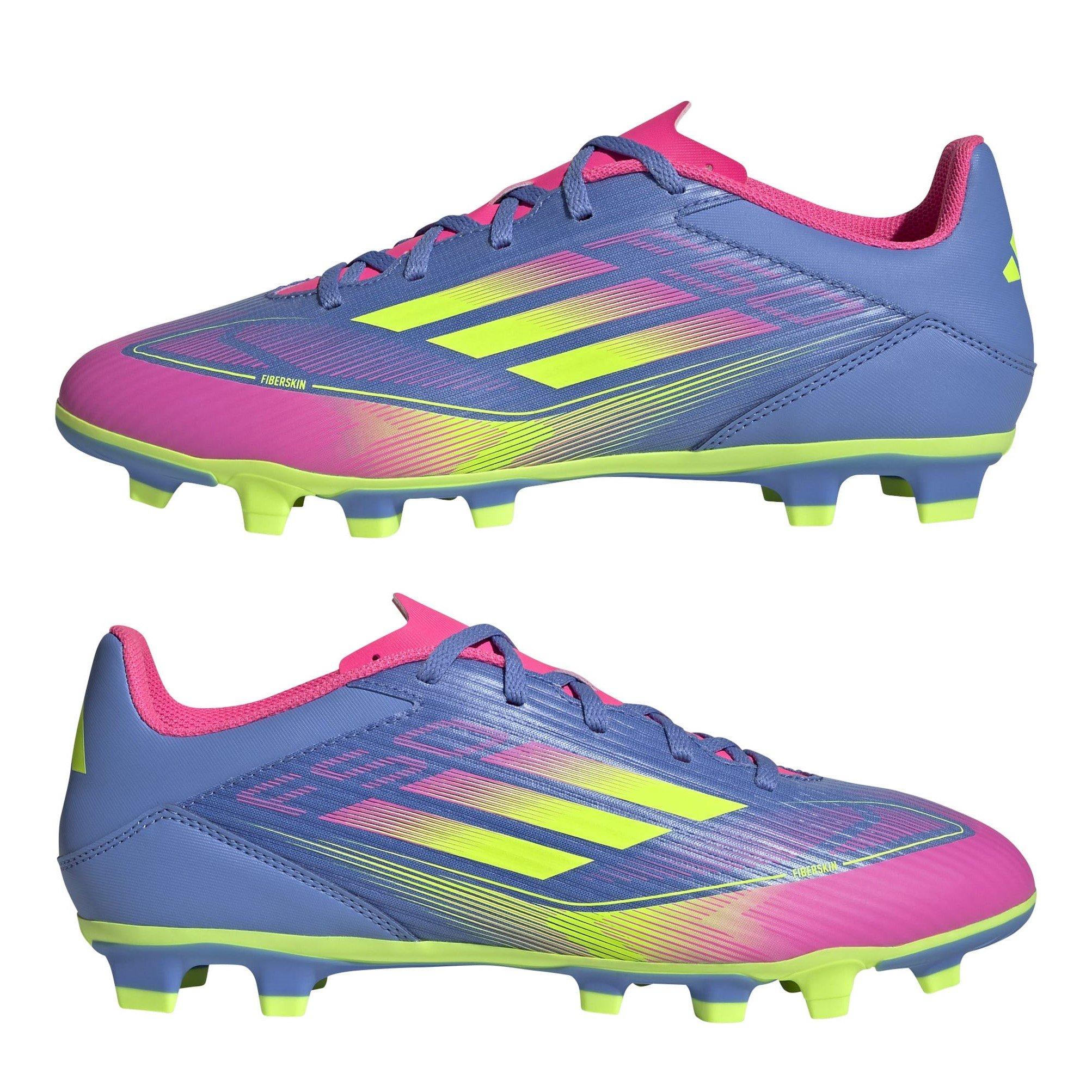Blue/Lemon/Pink - adidas - F50 Club Firm Ground Football Boots - 9