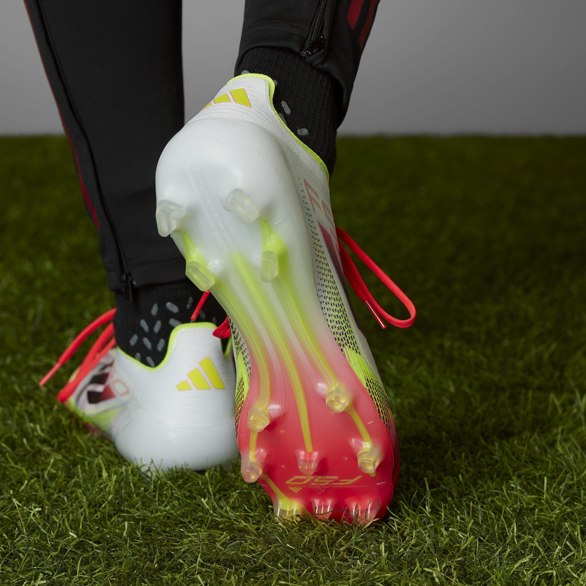 Ft.Wht/S.Yellow - adidas - F50 Elite Firm Ground Football Boots - 16
