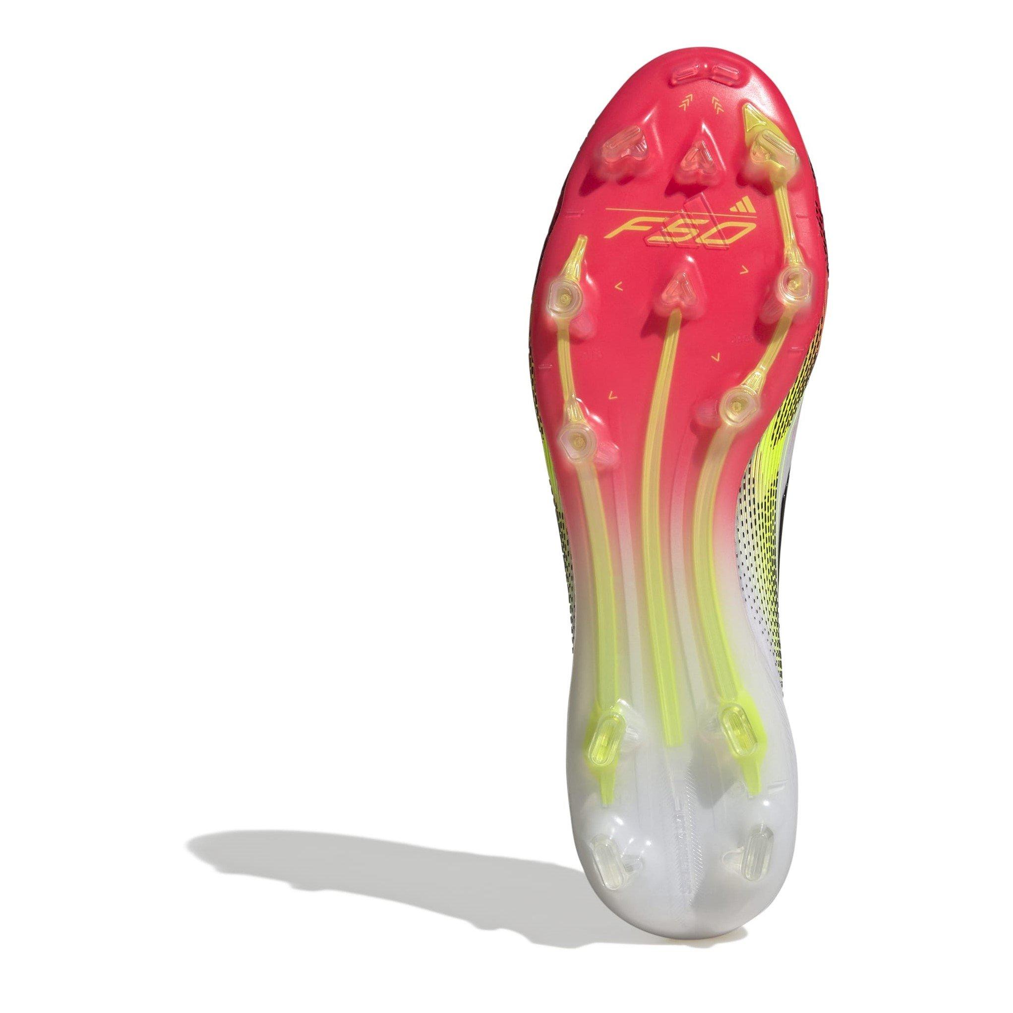 Ft.Wht/S.Yellow - adidas - F50 Elite Firm Ground Football Boots - 6