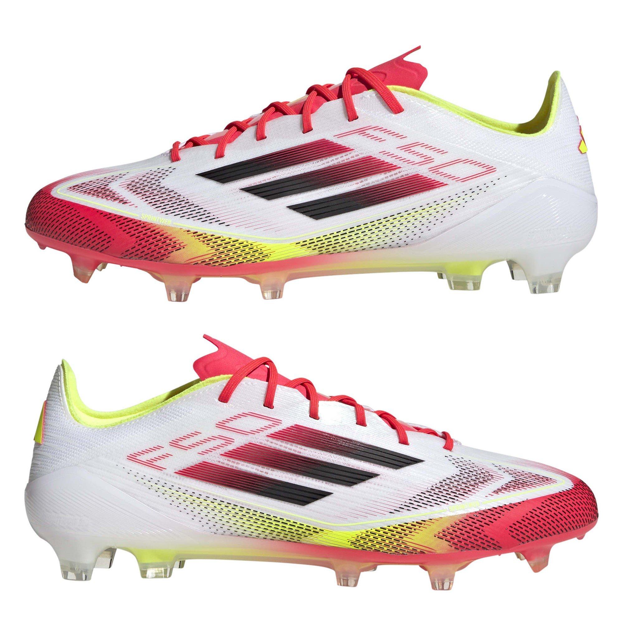 Ft.Wht/S.Yellow - adidas - F50 Elite Firm Ground Football Boots - 9