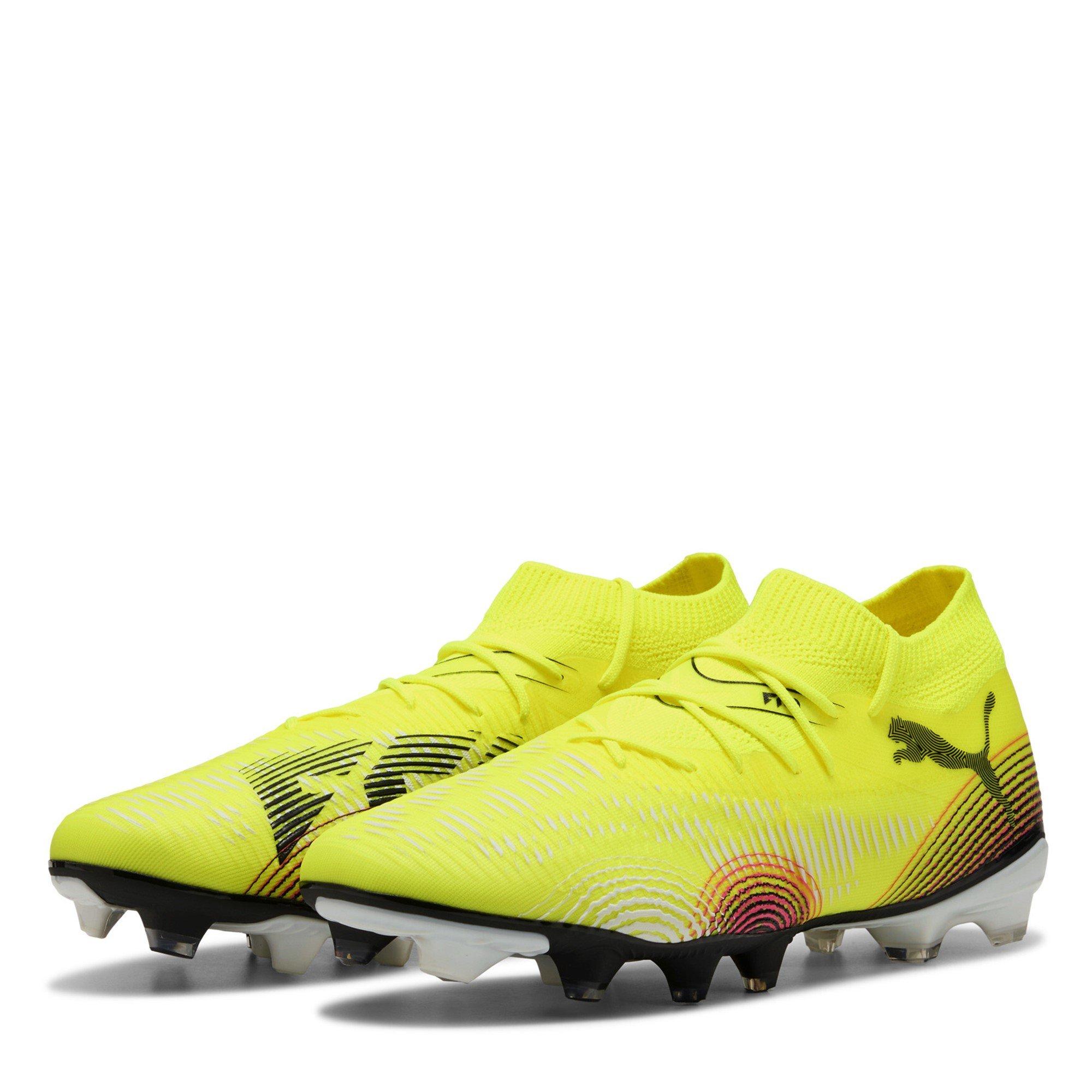 Puma Men's Future 8 Match Firm Ground Football Boots - Yellow/Black - 8.5 (42.5)