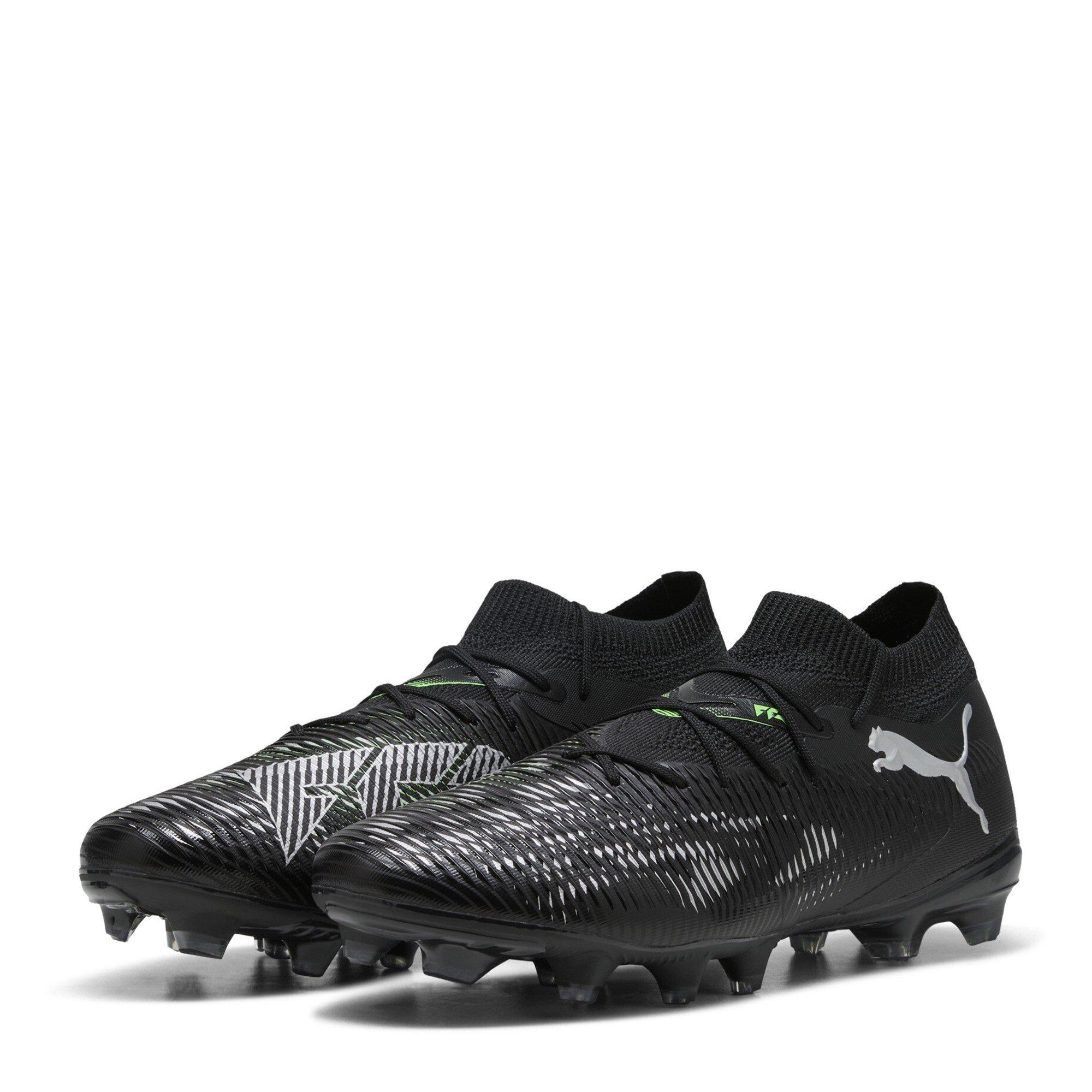 Puma Men's Future 8 Match Firm Ground Football Boots - Black/Green - 9.5 (44)