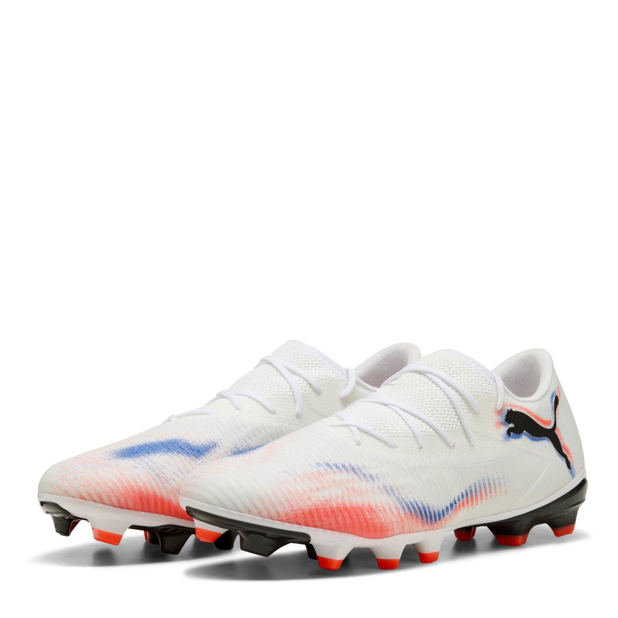 Puma Men's Future 8 Match Artificial Ground Football Boots - White/Black/Red - 8.5 (42.5)