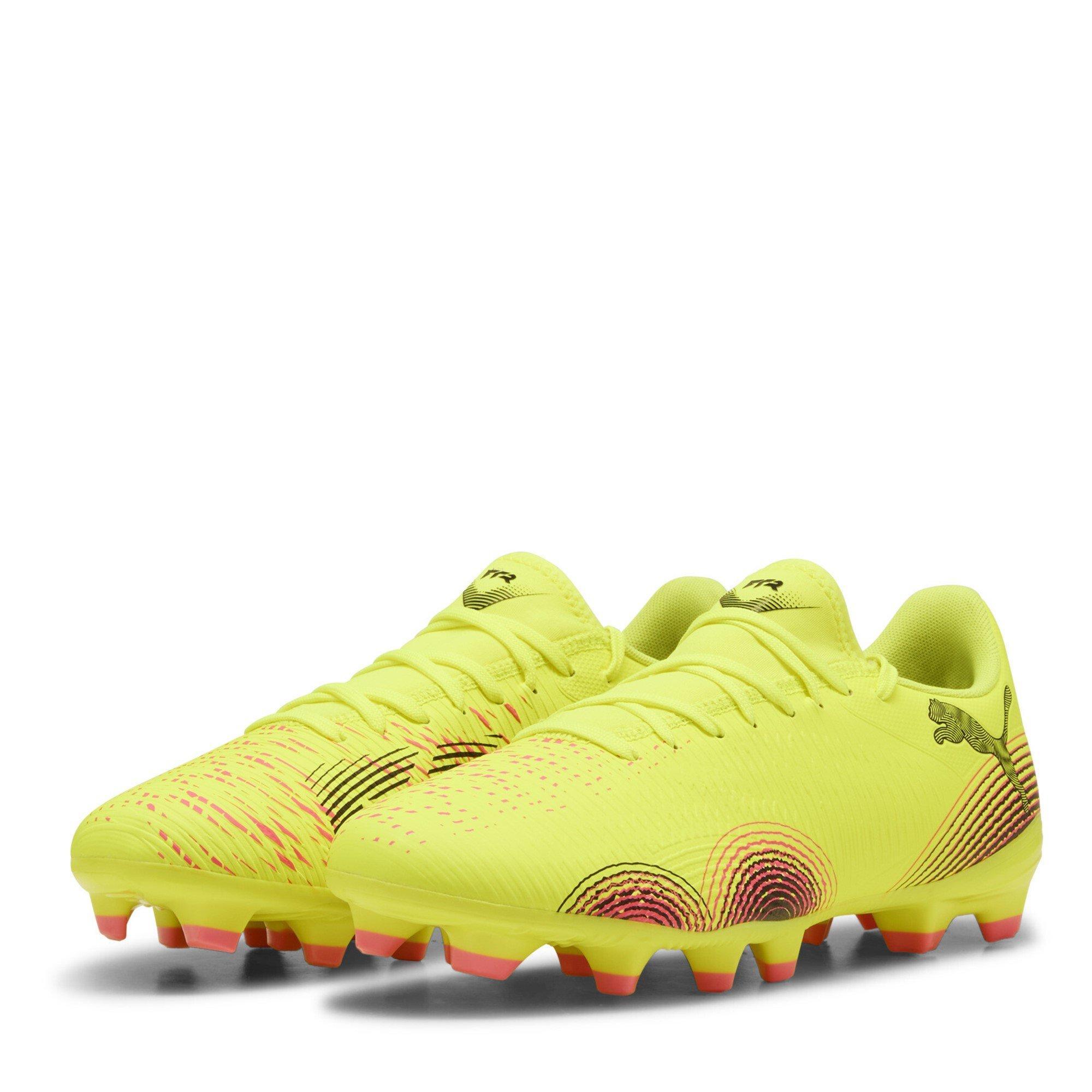 Puma Men's Future 8 Play Artificial Ground Football Boots - Yellow/Black - 8 (42)