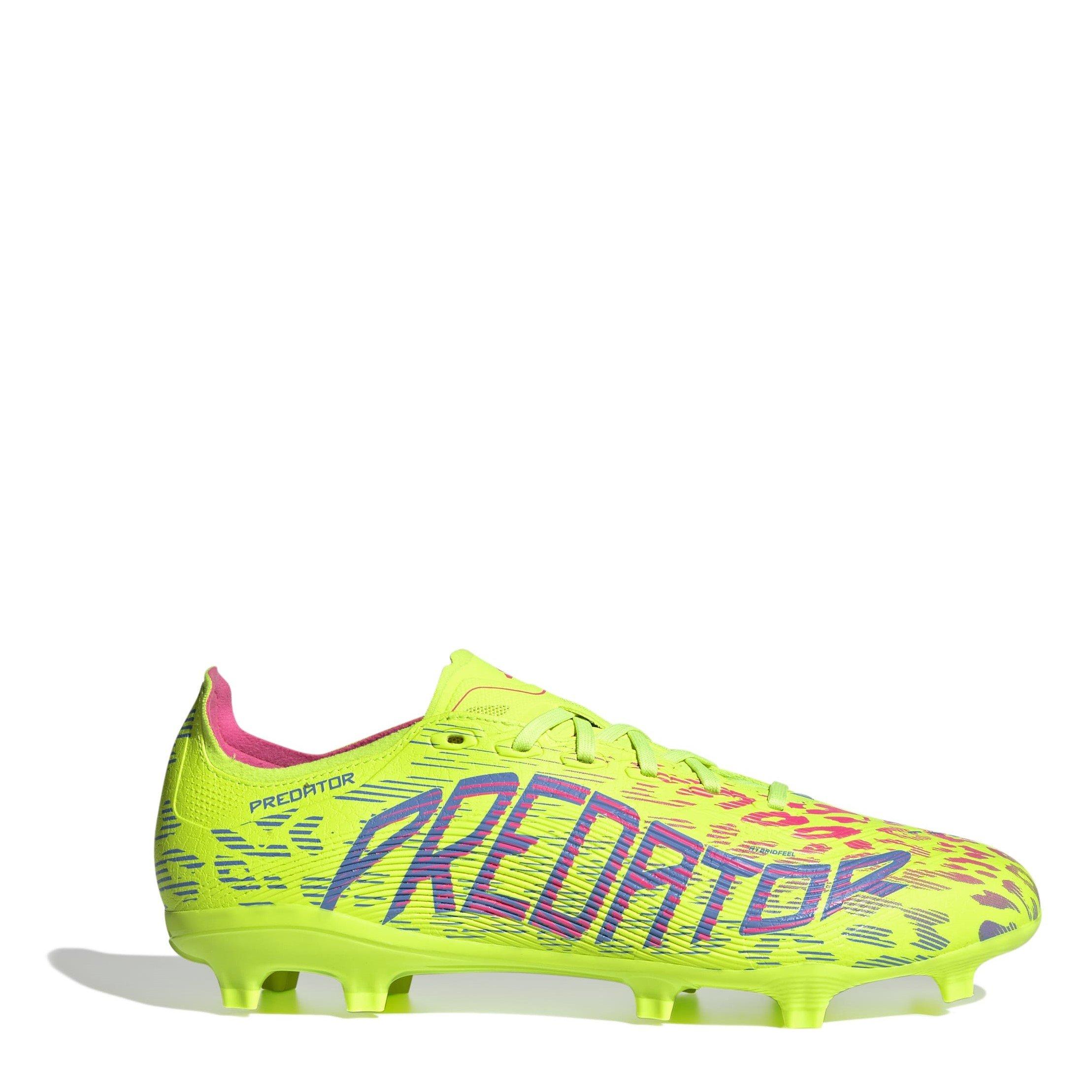 Adidas  Adults Predator League Firm Ground Football Boots - Lucid Lemon - 9.5 (44)