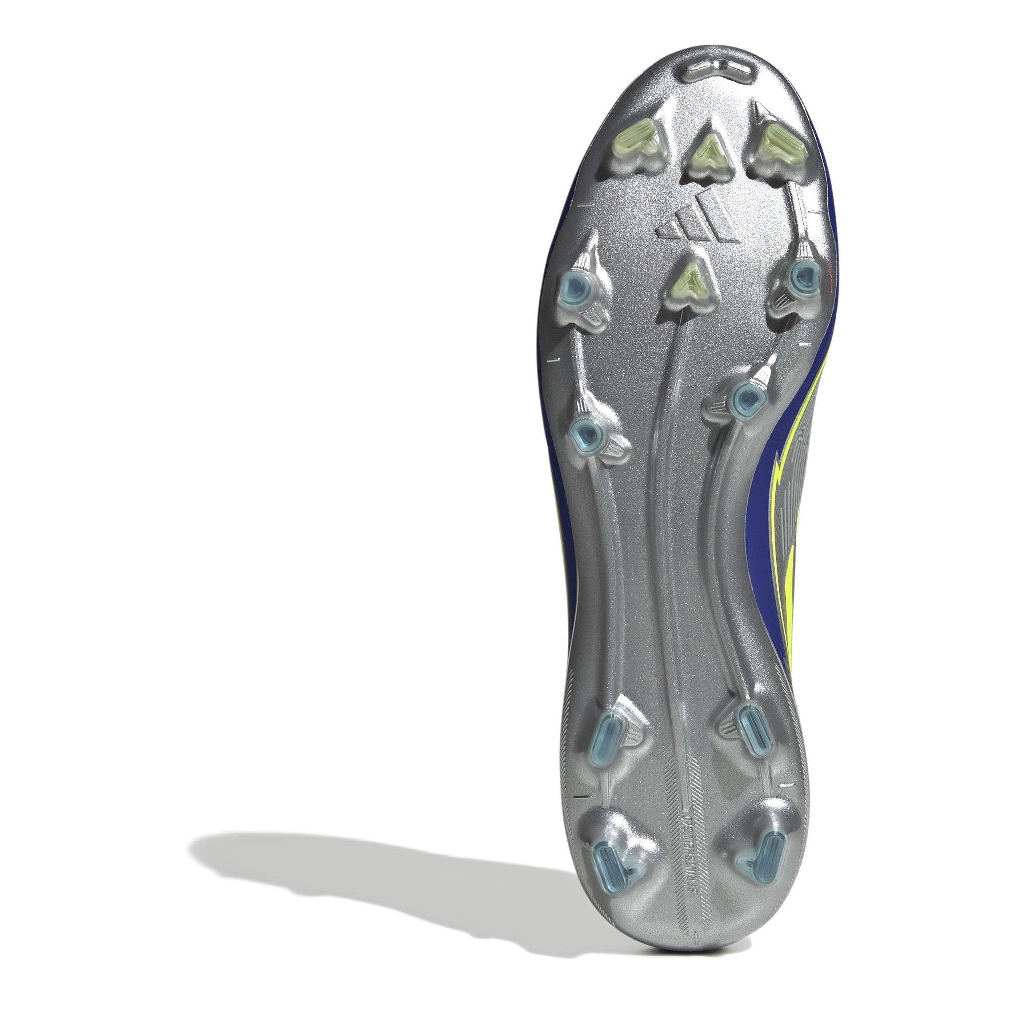 Silver/Ylw/Blue - adidas - F50 Pro Messi Firm Ground Football Boots Men’s - 6