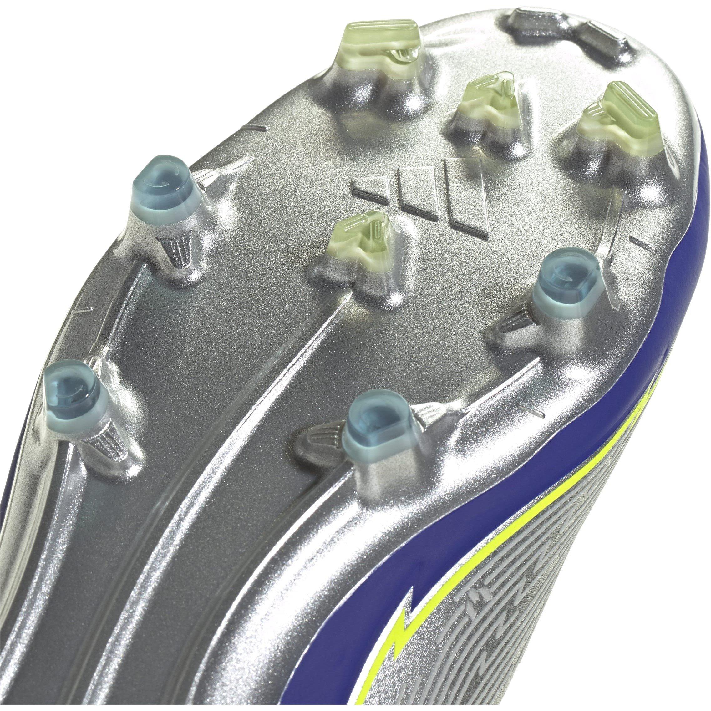 Silver/Ylw/Blue - adidas - F50 Pro Messi Firm Ground Football Boots Men’s - 8