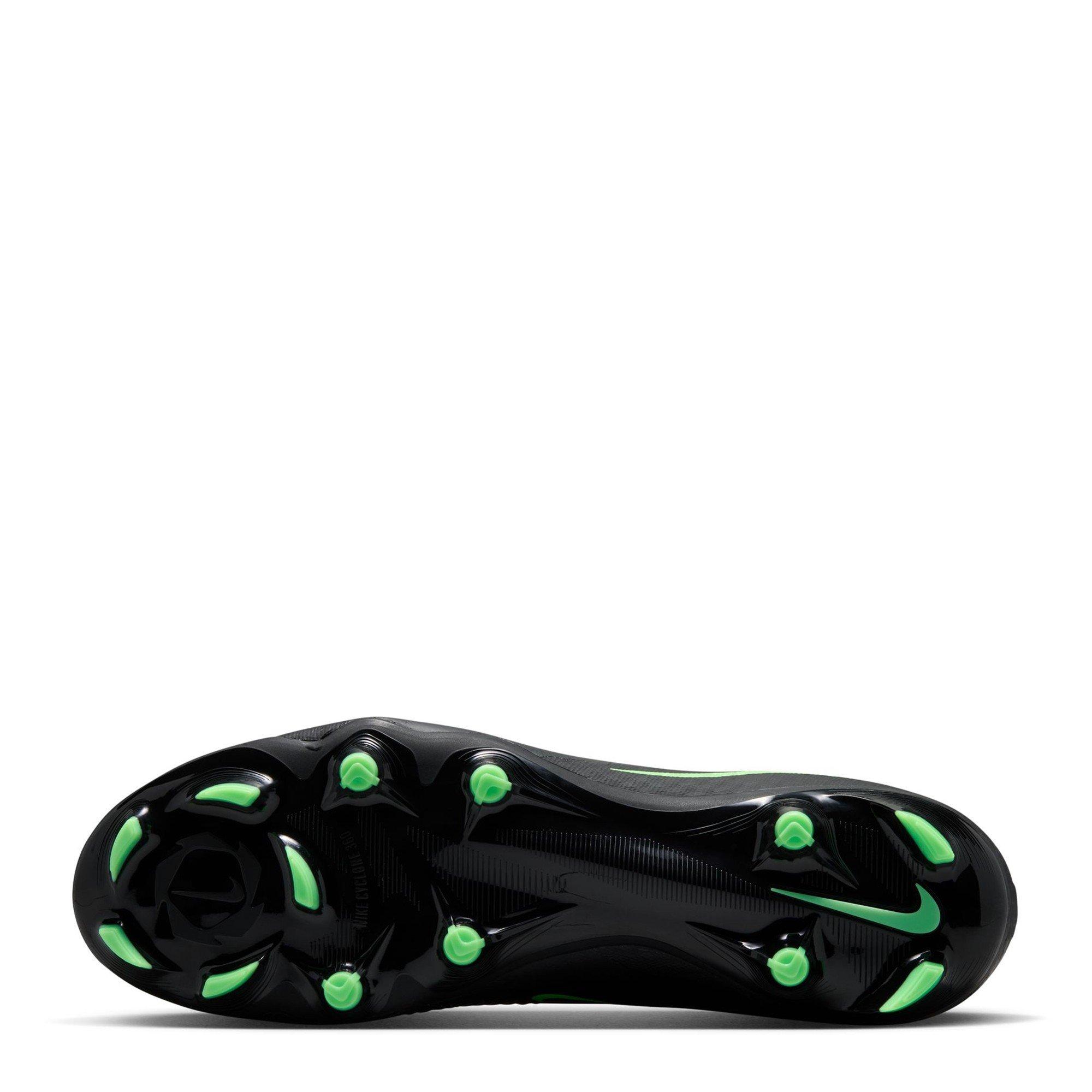 Black/Green - Nike - Phantom 6 Academy Adults Firm Ground Football Boots - 3