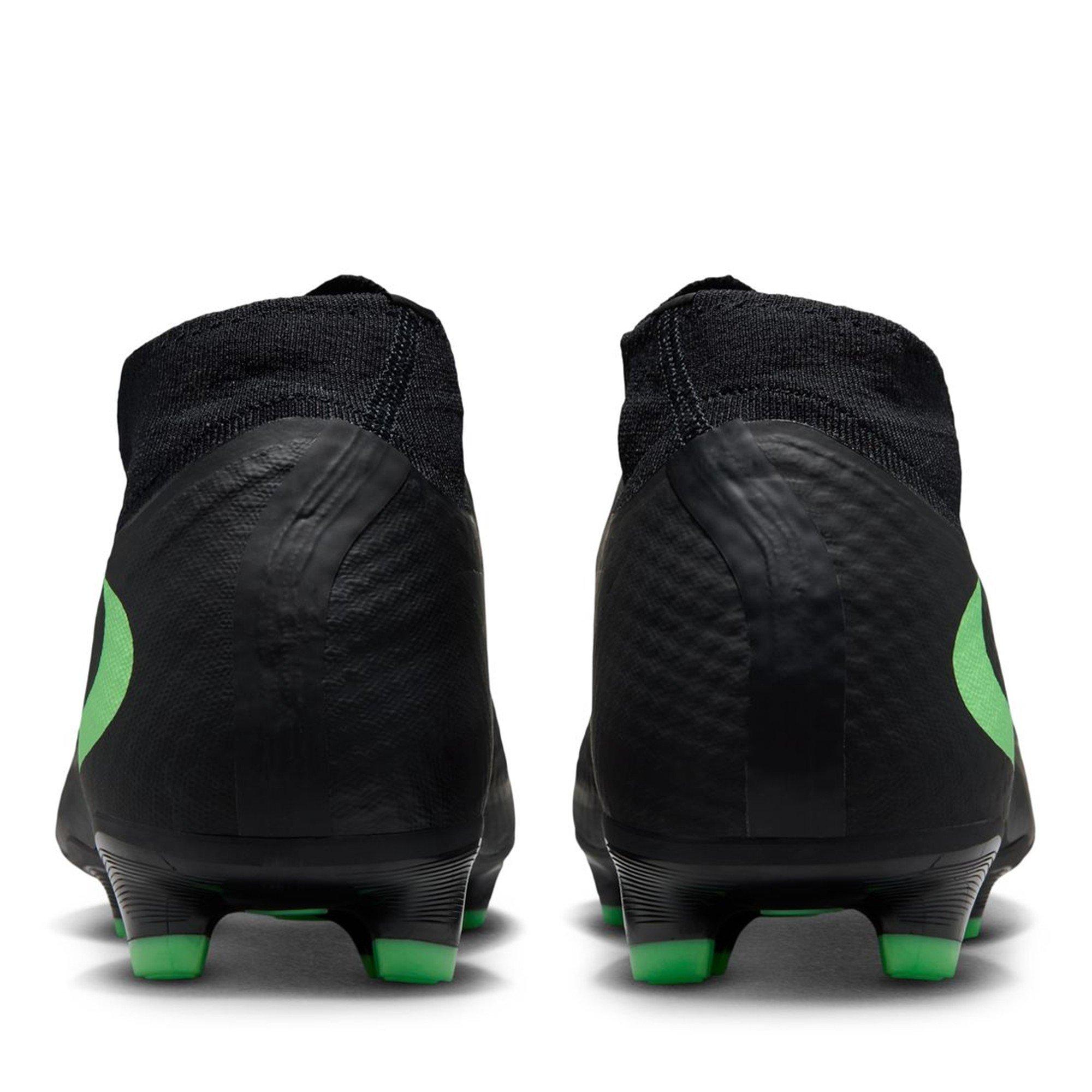 Black/Green - Nike - Phantom 6 Academy Adults Firm Ground Football Boots - 5