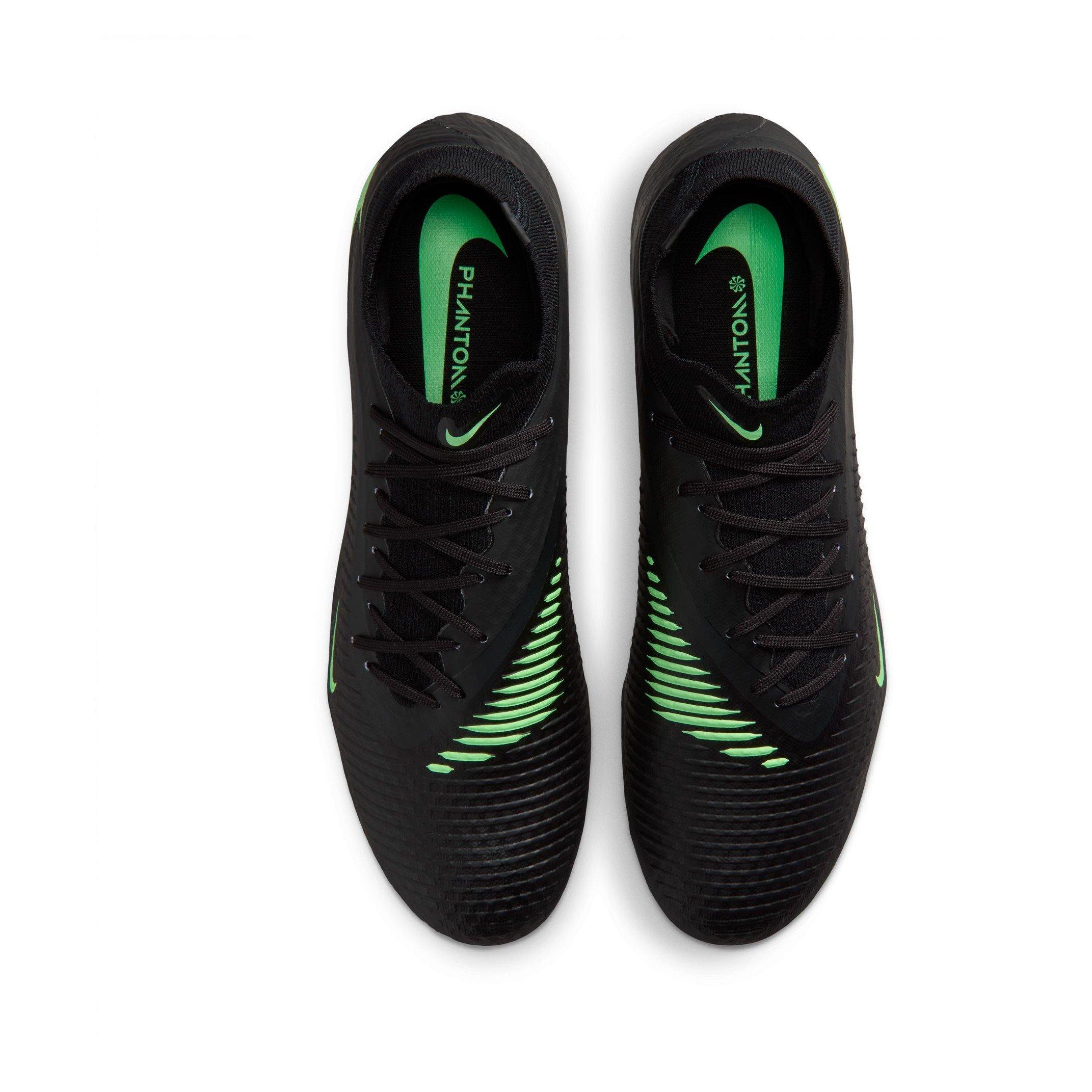 Black/Green - Nike - Phantom 6 Academy Adults Firm Ground Football Boots - 6