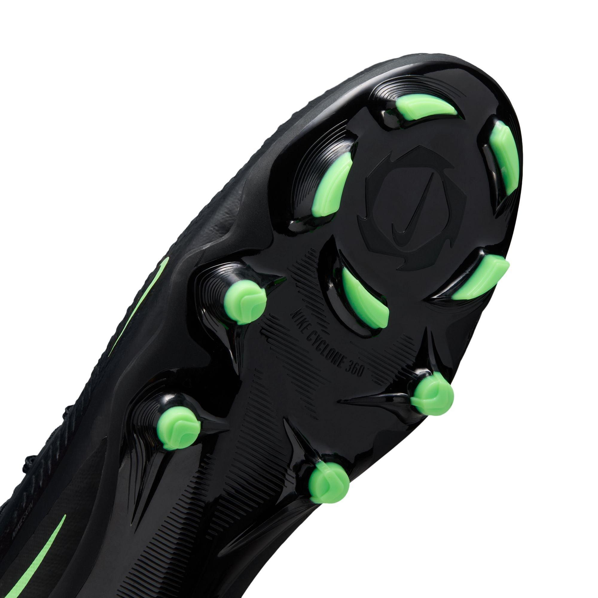 Black/Green - Nike - Phantom 6 Academy Adults Firm Ground Football Boots - 7