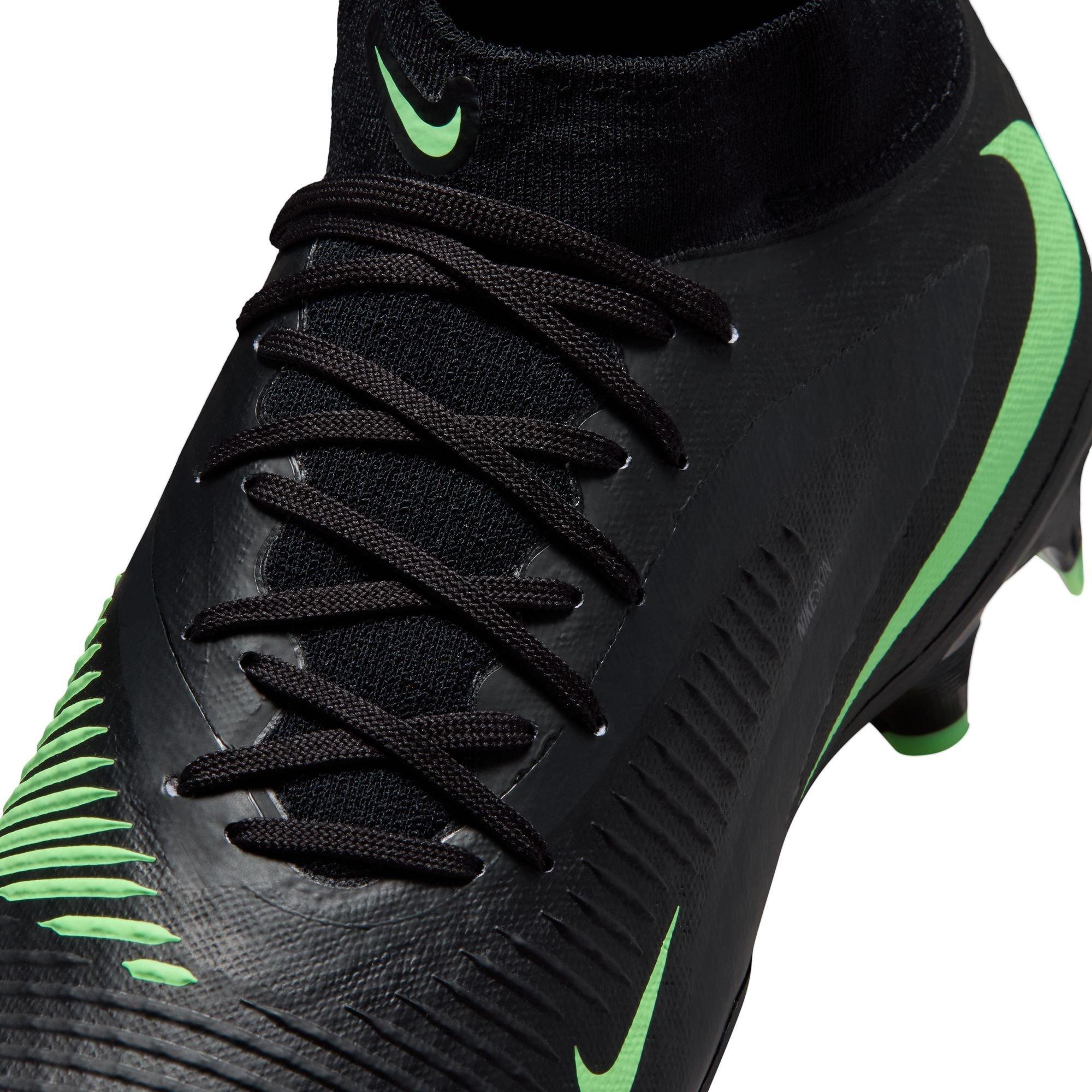 Black/Green - Nike - Phantom 6 Academy Adults Firm Ground Football Boots - 8