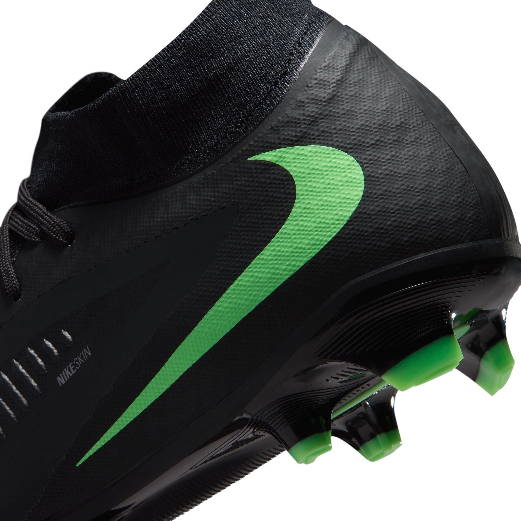 Black/Green - Nike - Phantom 6 Academy Adults Firm Ground Football Boots - 9