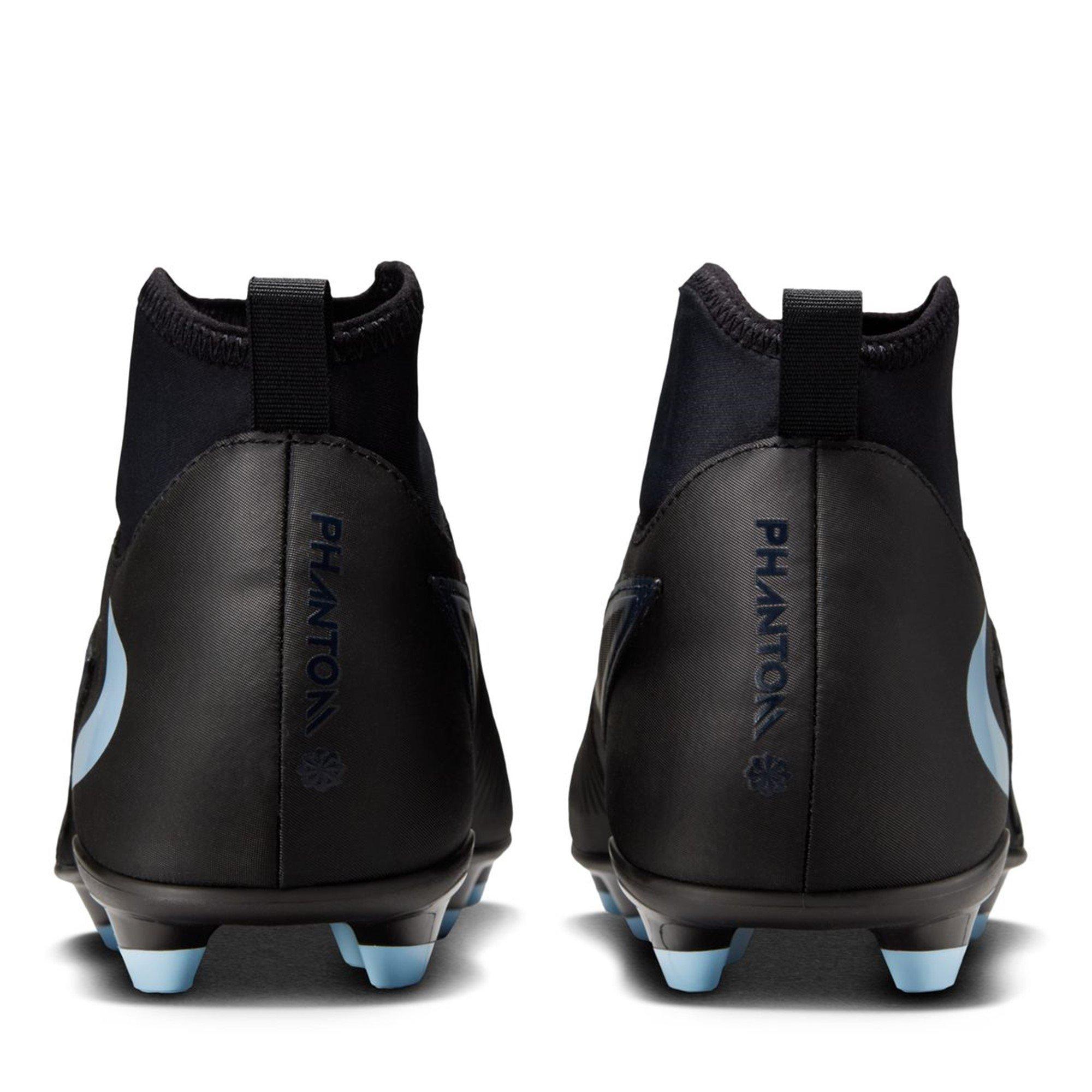 Black/Black - Nike - Phantom 6 High Club Adults Firm Ground Football Boots - 5