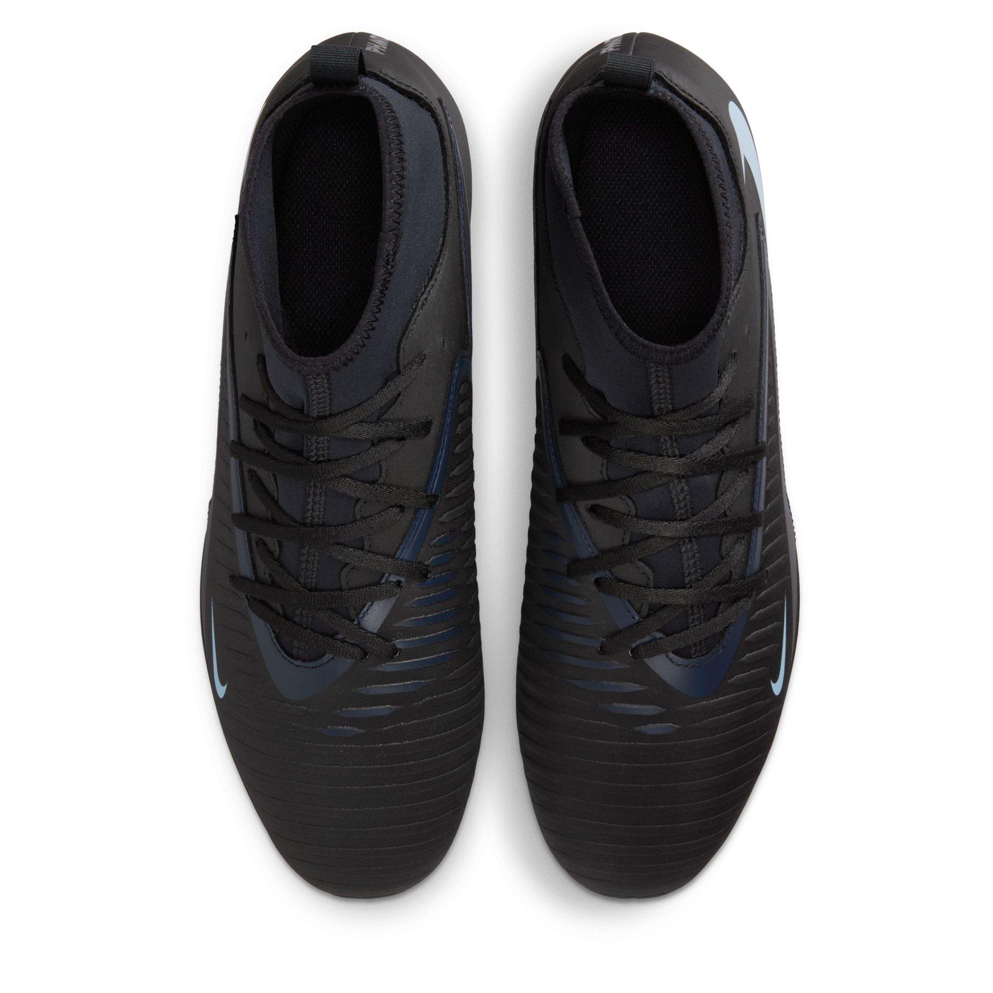 Black/Black - Nike - Phantom 6 High Club Adults Firm Ground Football Boots - 6