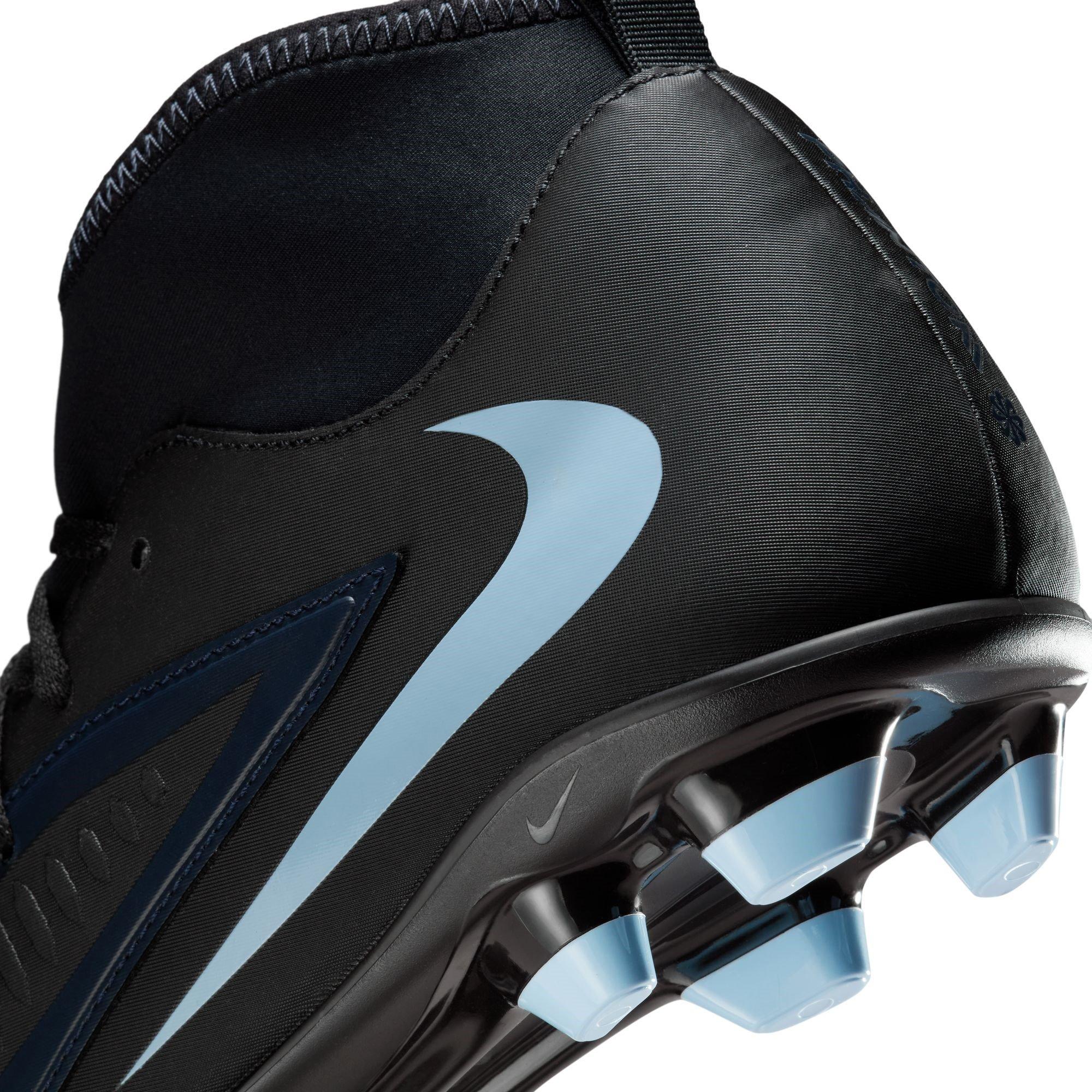 Black/Black - Nike - Phantom 6 High Club Adults Firm Ground Football Boots - 9