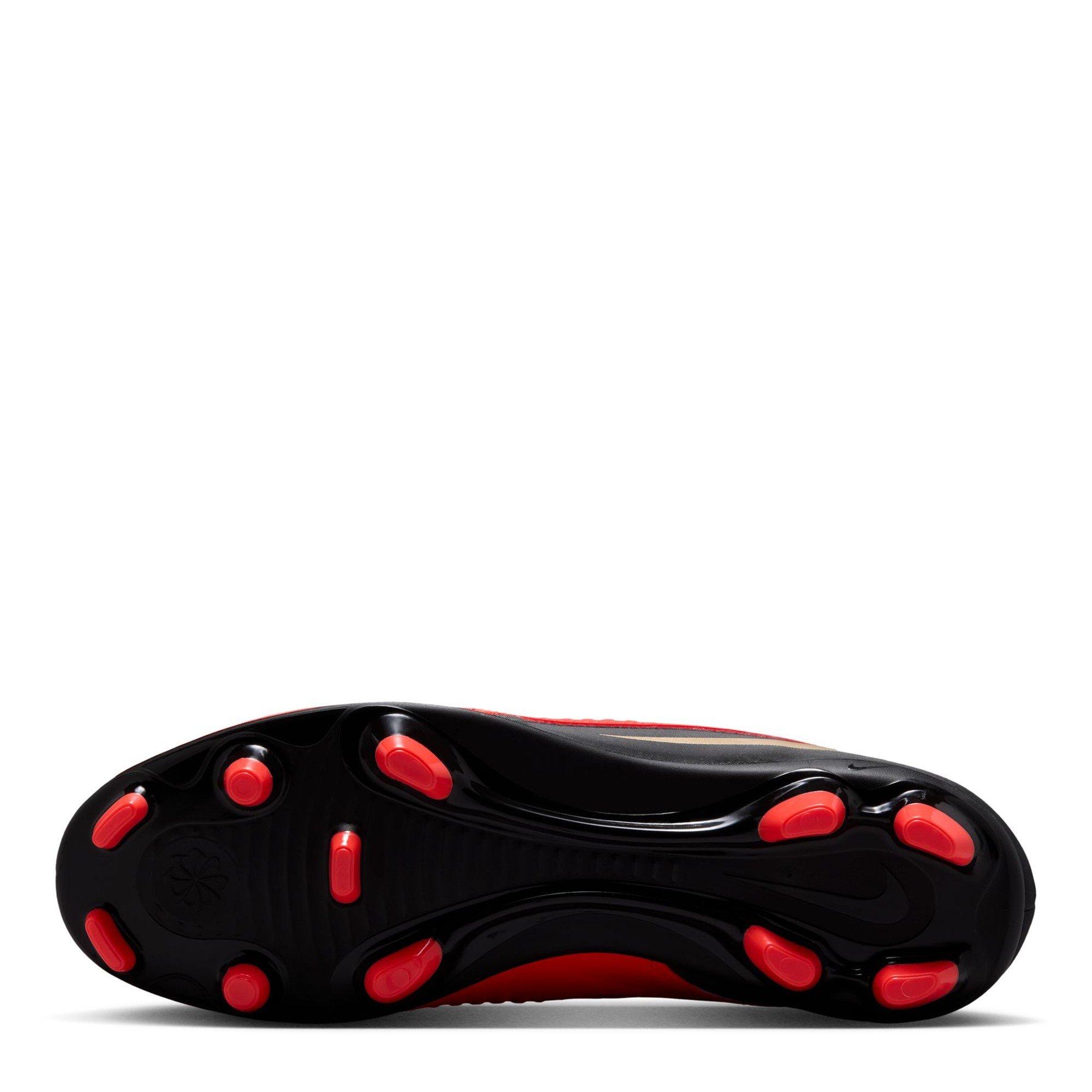 Rood/Zwart - Nike - Phantom 6 High Club Adults Firm Ground Football Boots - 3