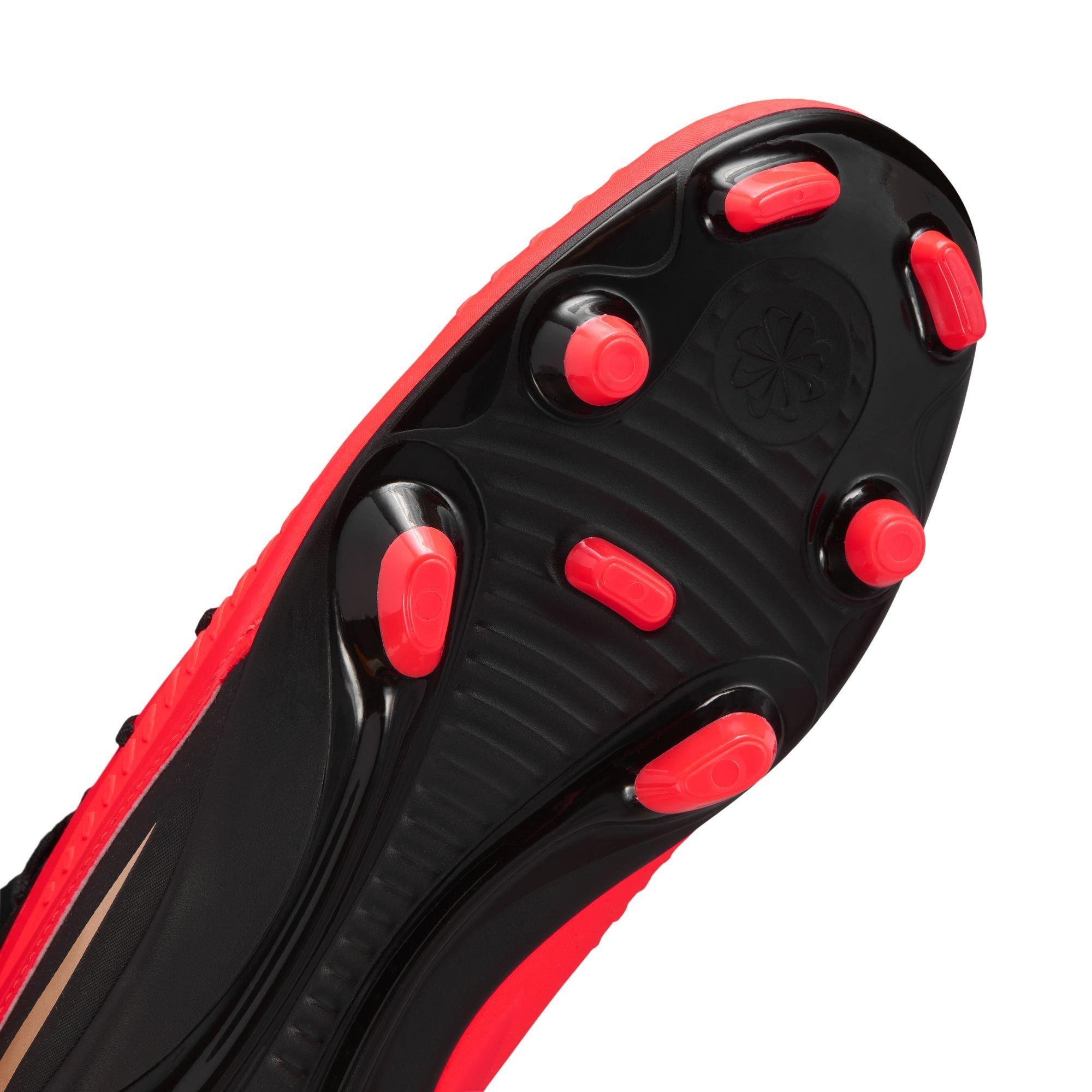 Rood/Zwart - Nike - Phantom 6 High Club Adults Firm Ground Football Boots - 7