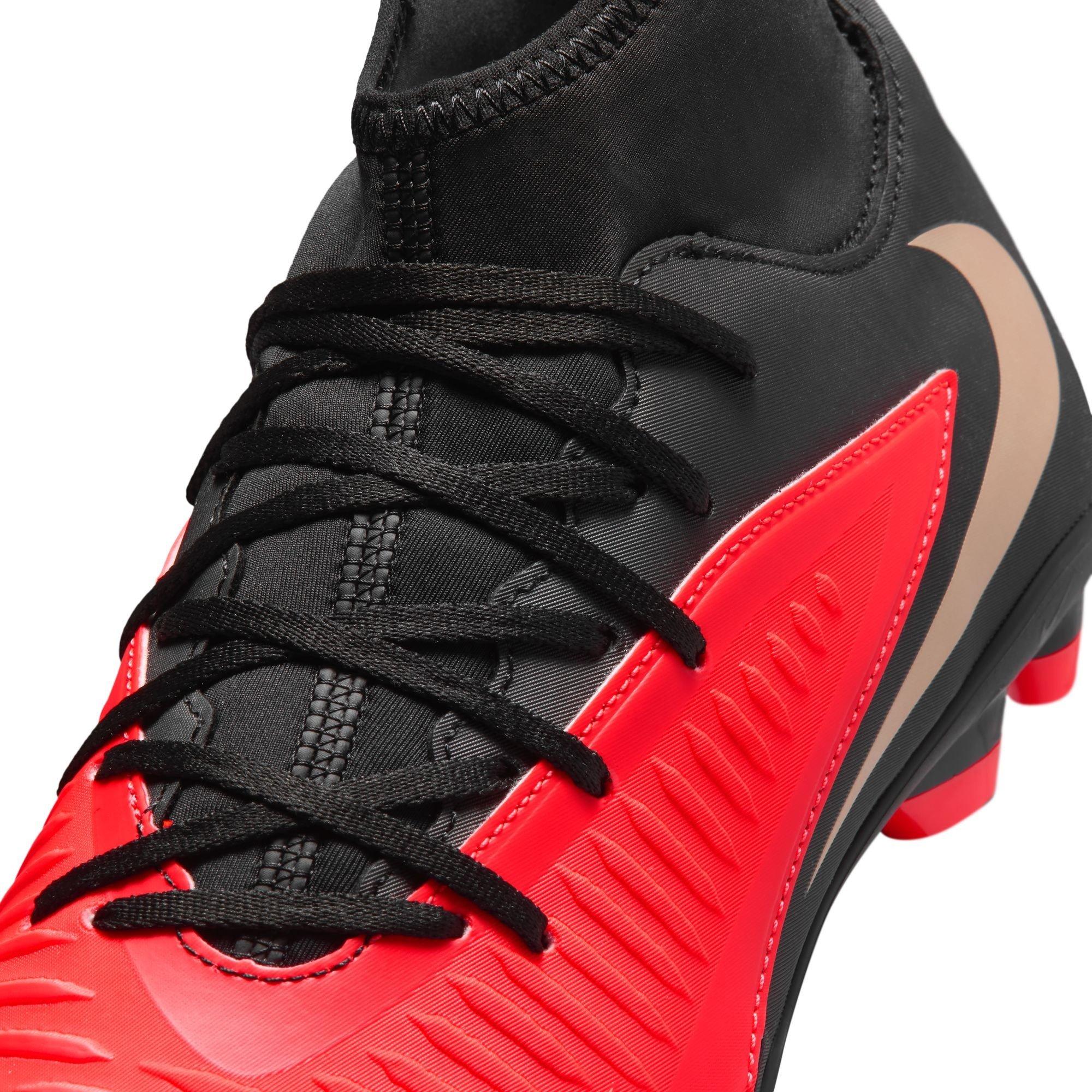 Rood/Zwart - Nike - Phantom 6 High Club Adults Firm Ground Football Boots - 8