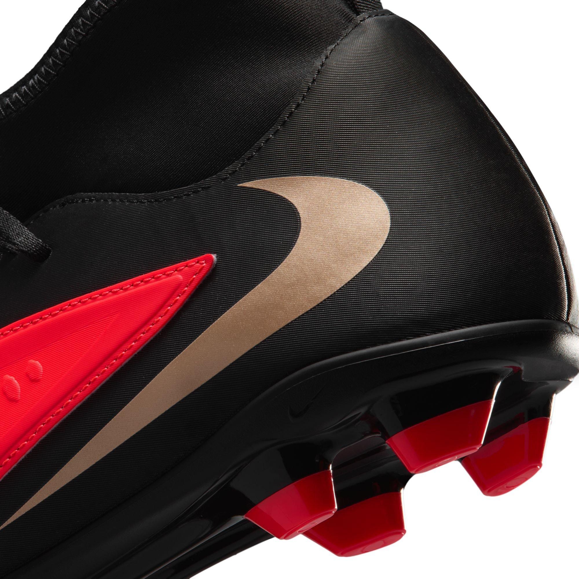 Rood/Zwart - Nike - Phantom 6 High Club Adults Firm Ground Football Boots - 9