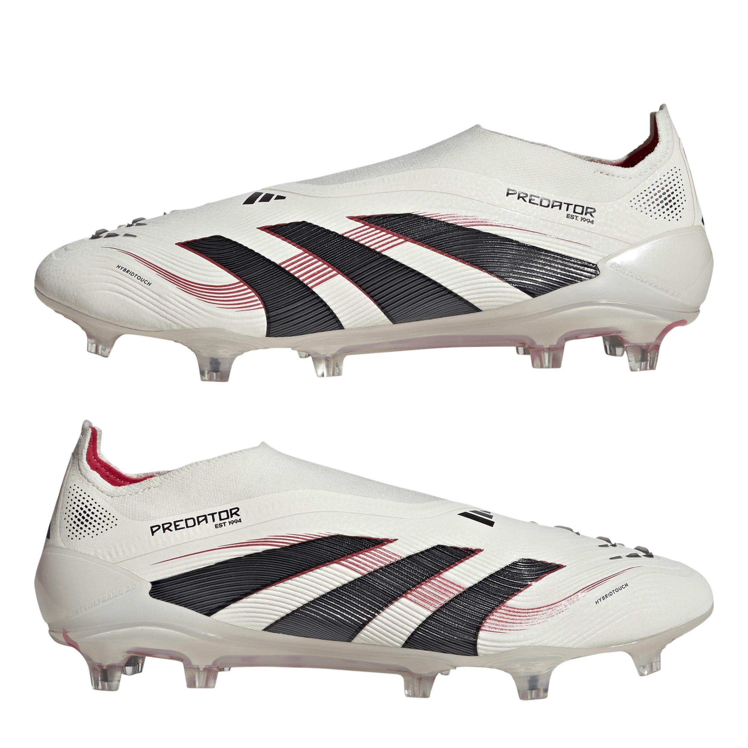 Bianco/Nero/Rosso - adidas - Predator Elite Laceless Firm Ground Football Boots - 11