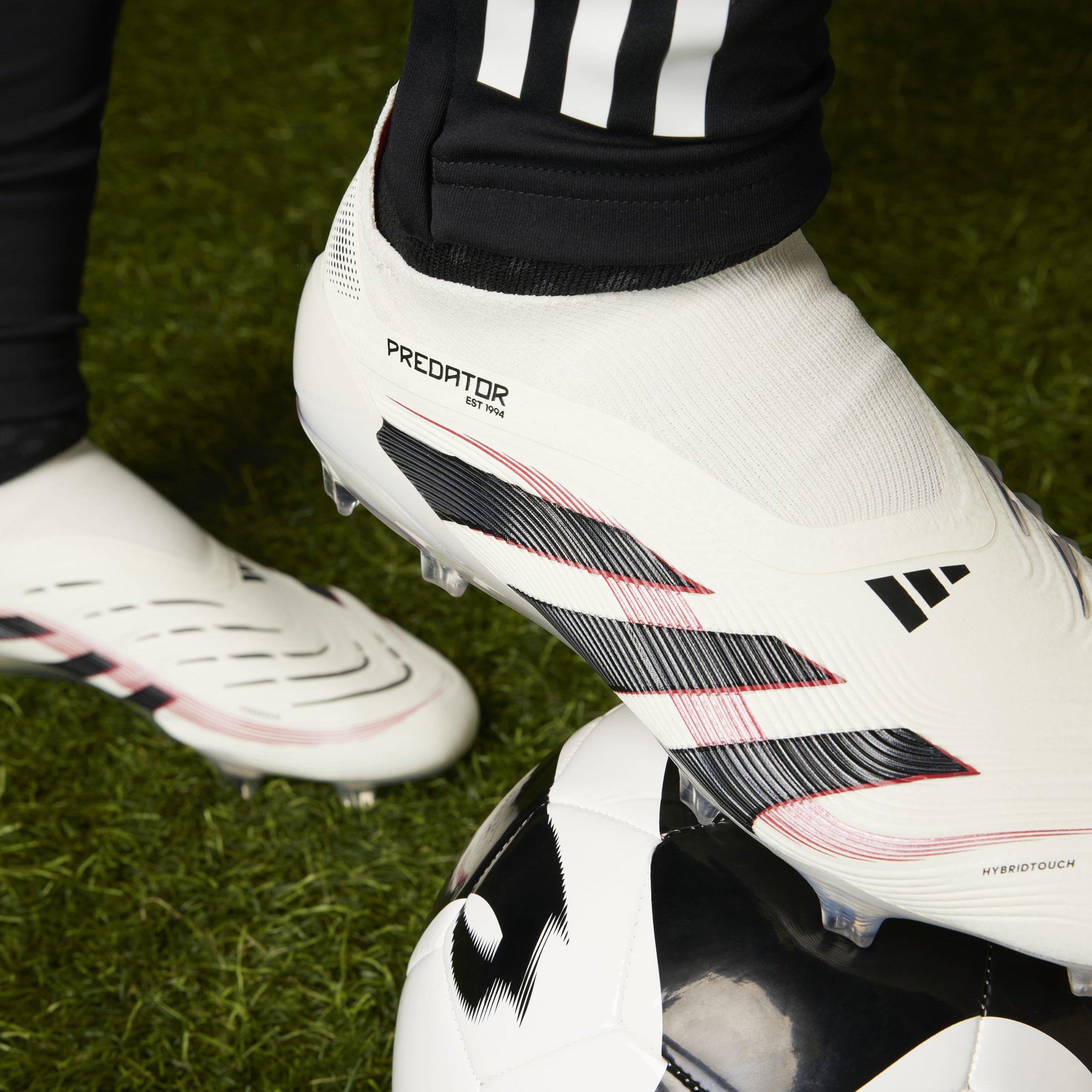 Bianco/Nero/Rosso - adidas - Predator Elite Laceless Firm Ground Football Boots - 14