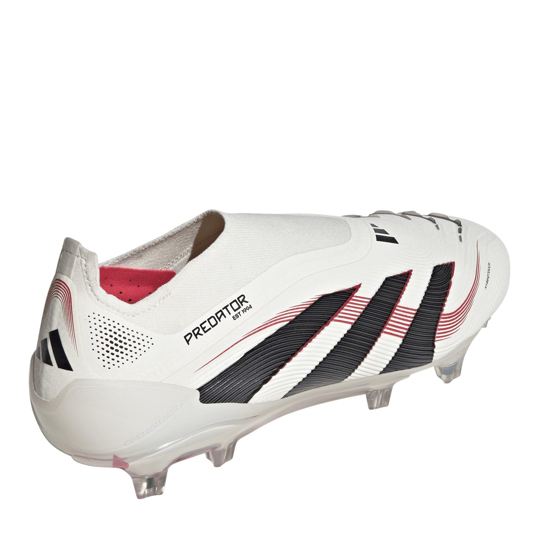 Bianco/Nero/Rosso - adidas - Predator Elite Laceless Firm Ground Football Boots - 5