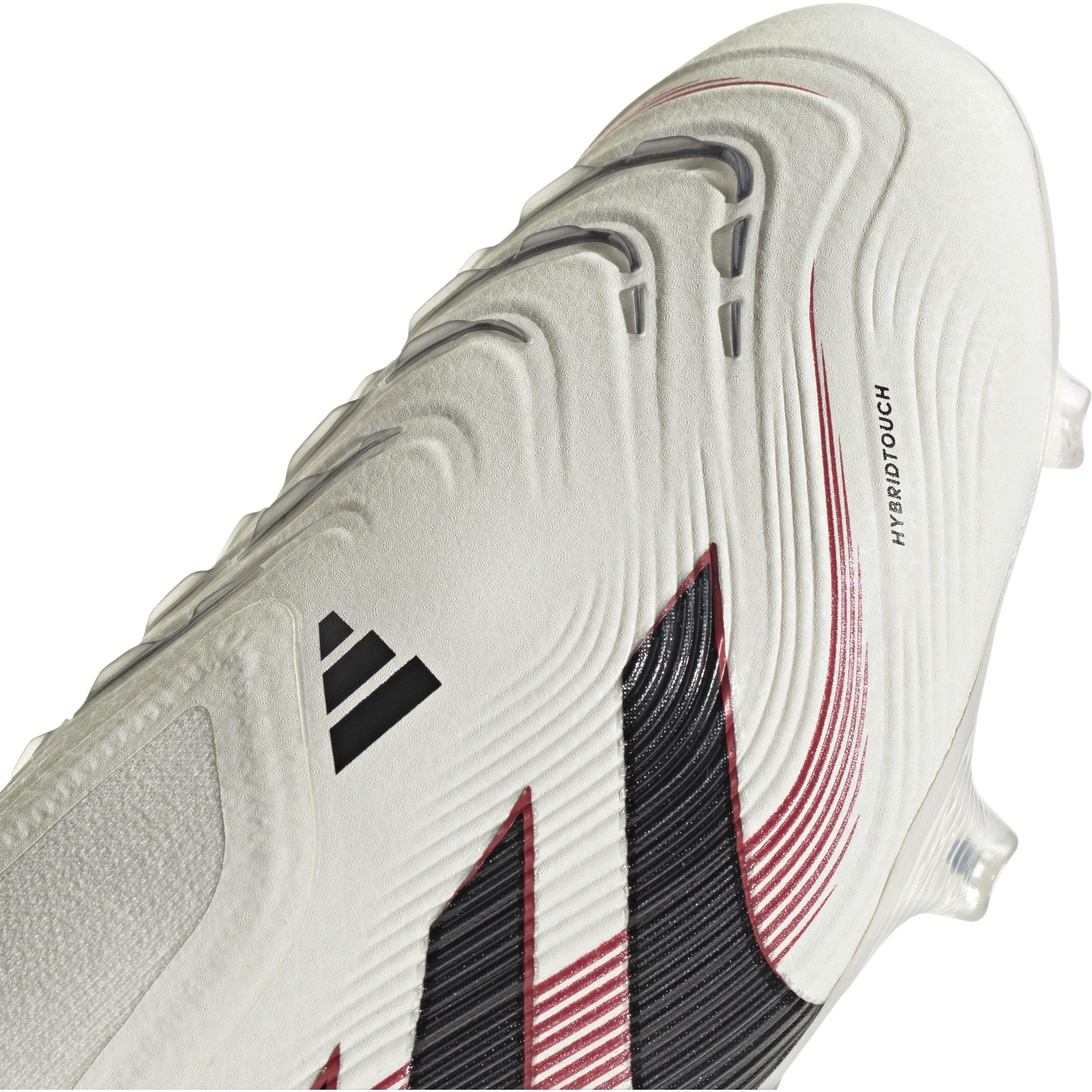 Bianco/Nero/Rosso - adidas - Predator Elite Laceless Firm Ground Football Boots - 9