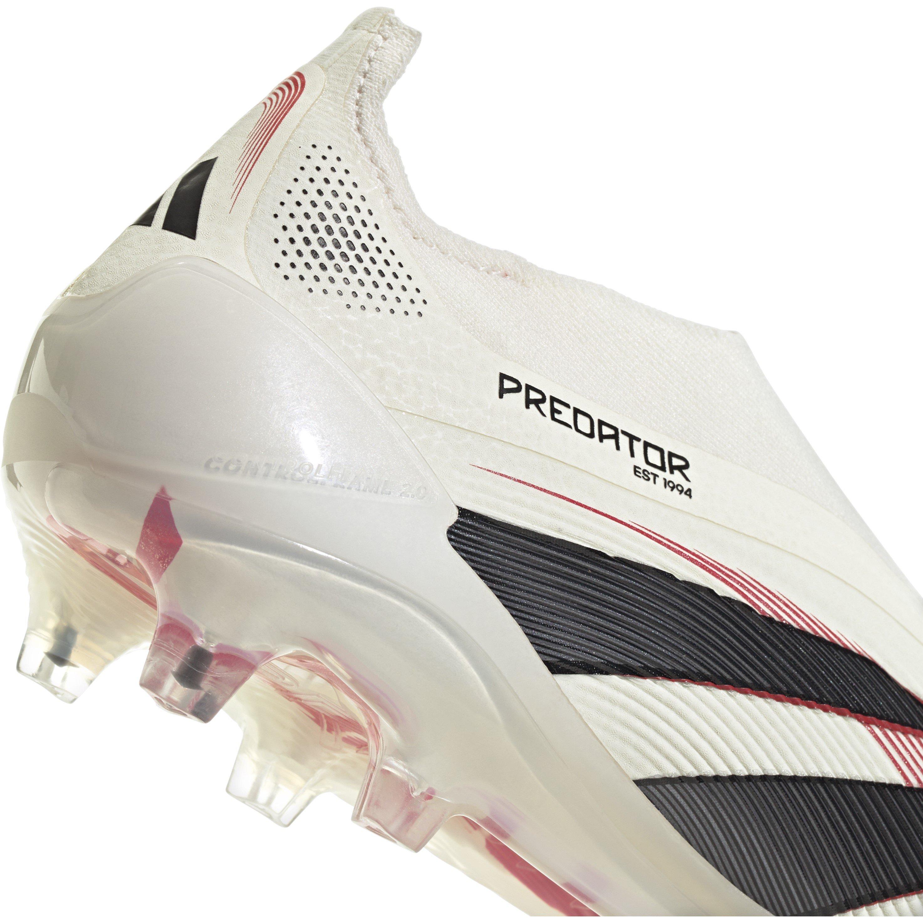 Bianco/Nero/Rosso - adidas - Predator Elite Laceless Firm Ground Football Boots - 10